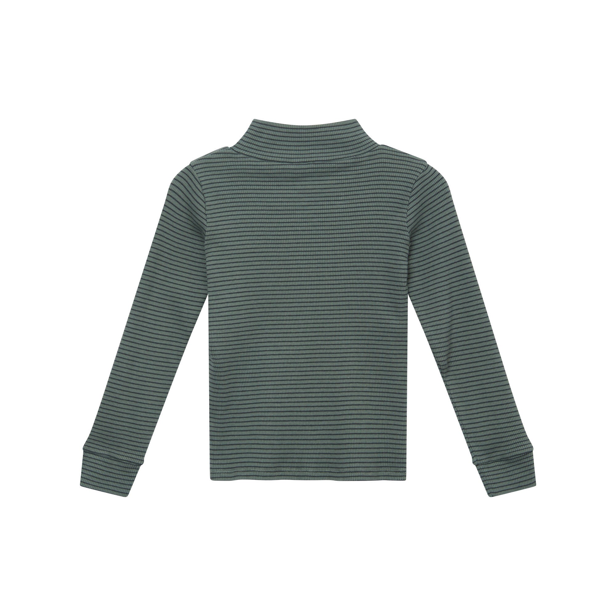 Boys & Girls Green Stripes Cotton T-Shirt