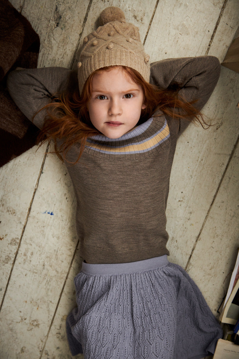 Boys & Girls Beige Wool Sweater