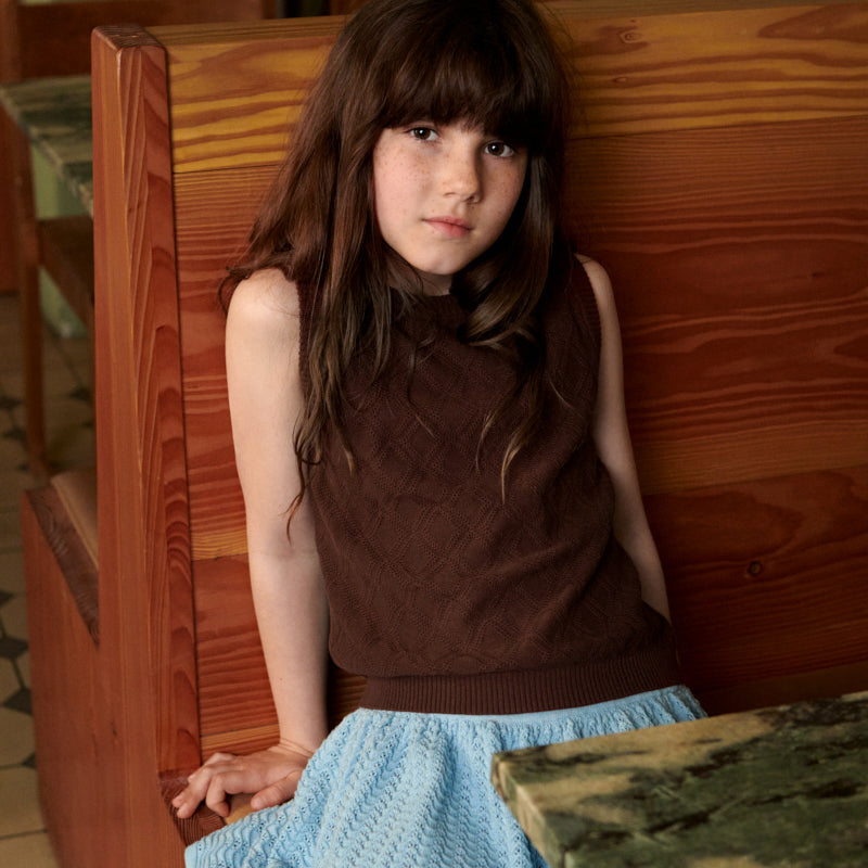 Boys & Girls Maroon Cotton Vest