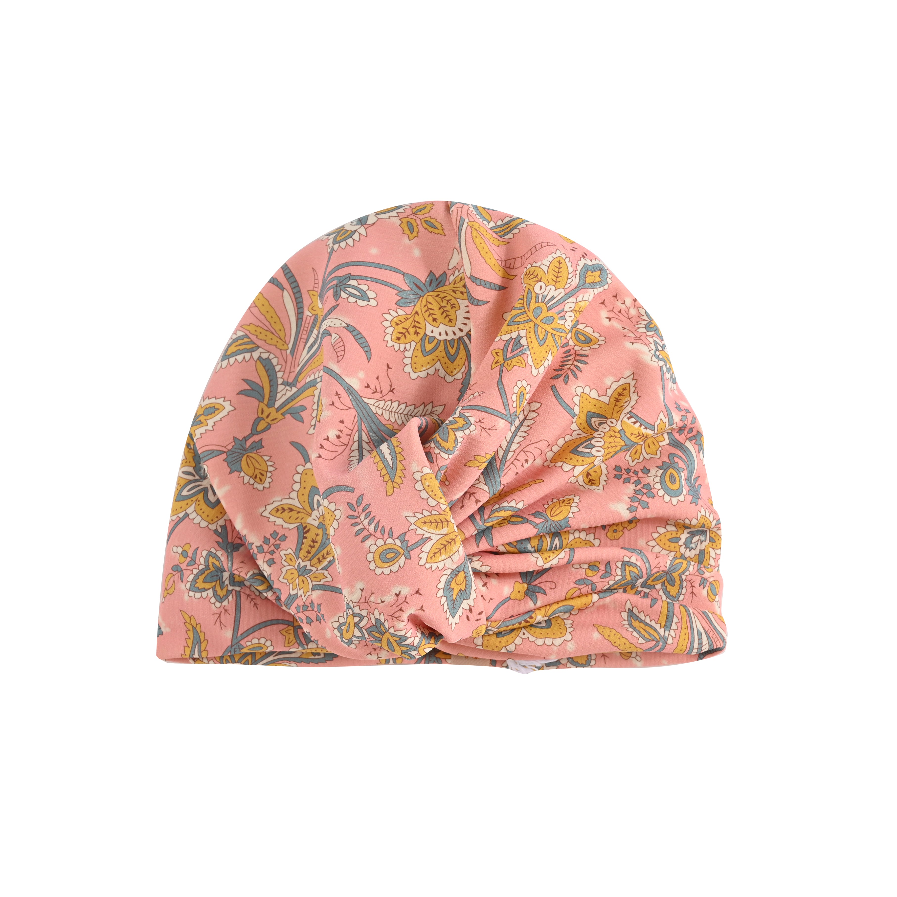 Girls Pink Floral Turban