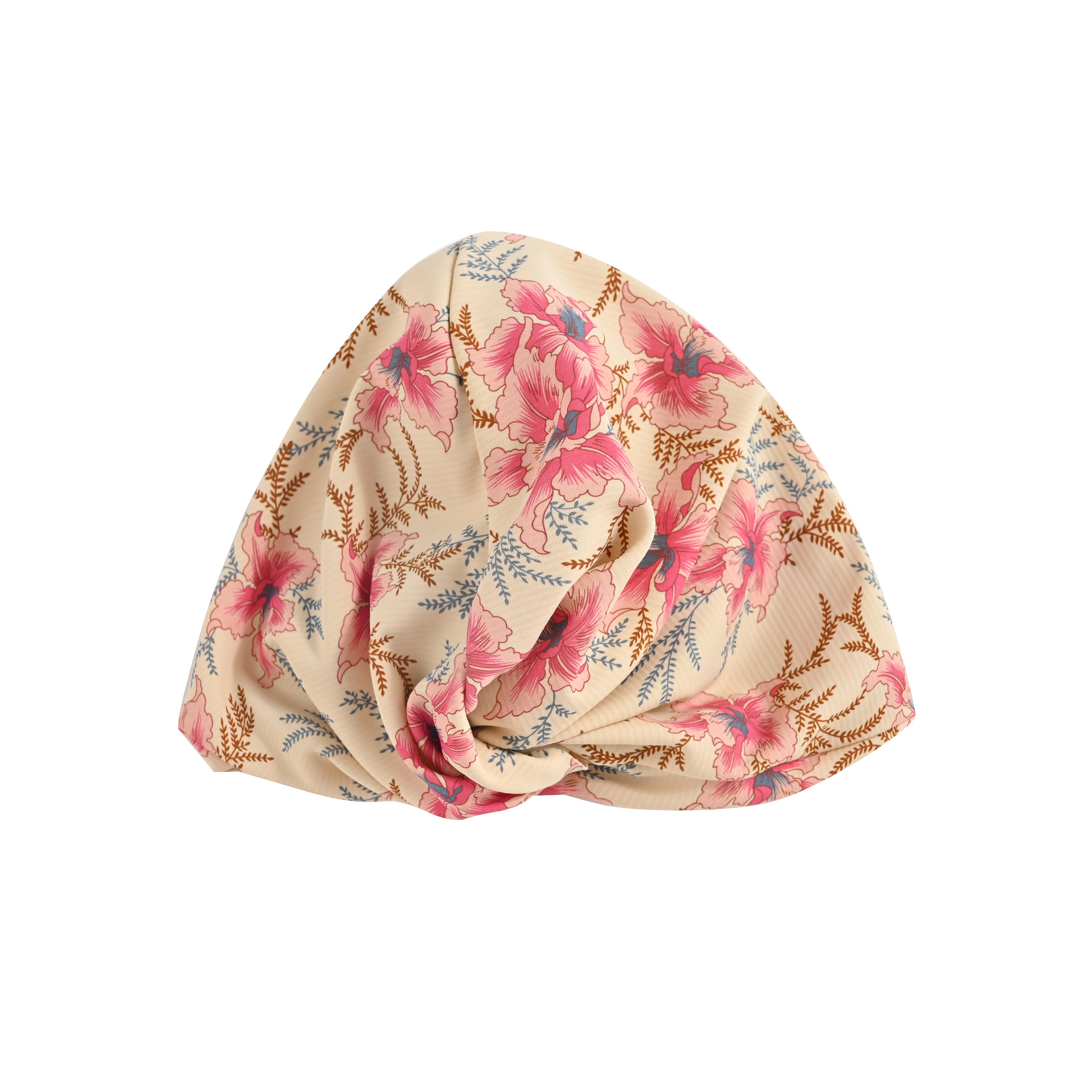 Girls Pink Flower Turban