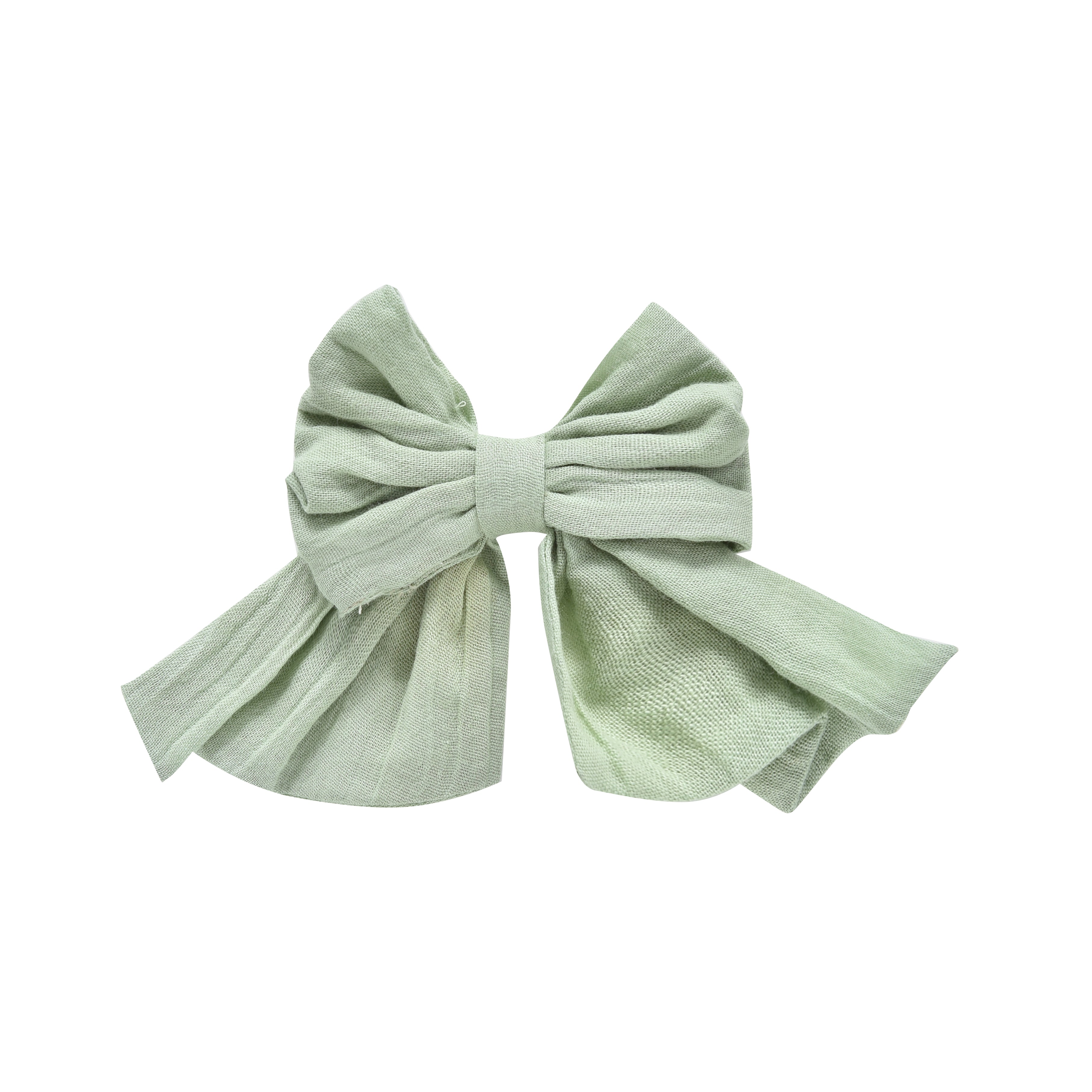 Girls Green Bow Tie Hair Slide