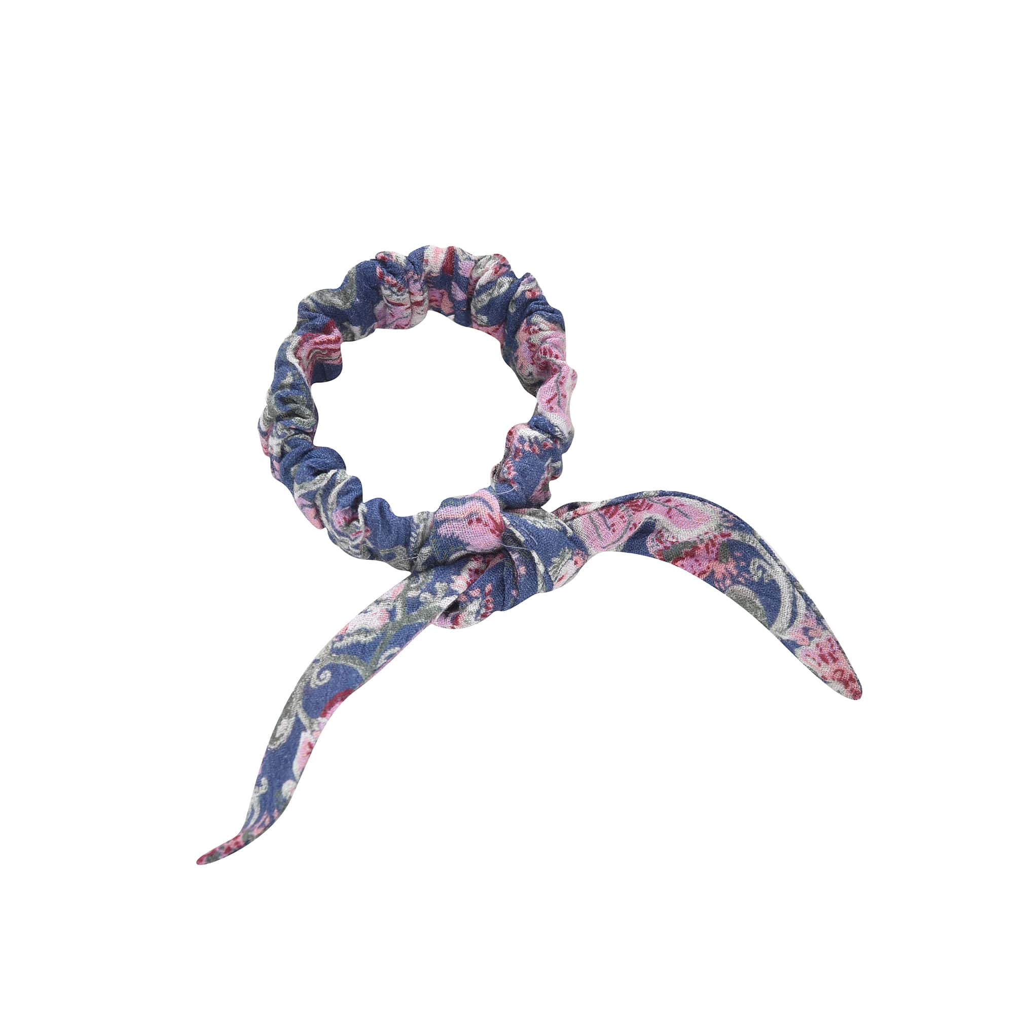 Girls Blue Floral Hair Ring