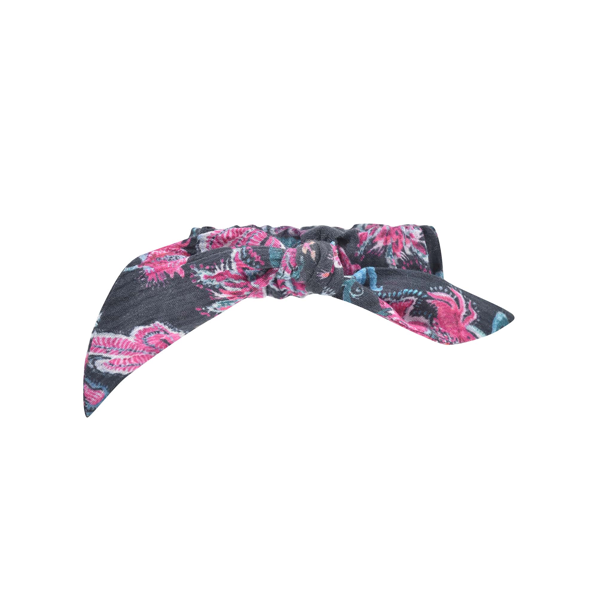 Girls Dark Grey Floral Hair Ring