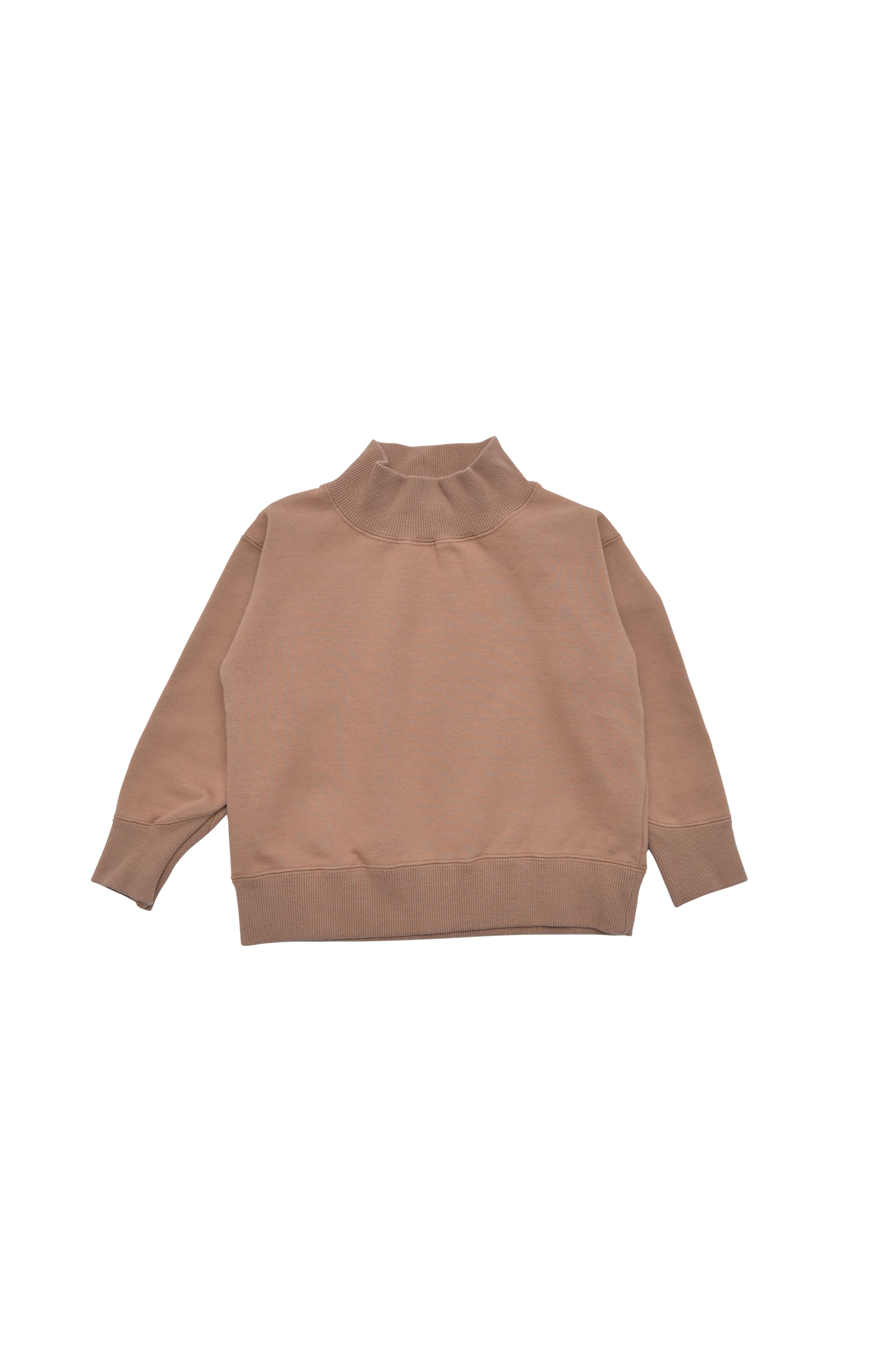 Girls Camel Turtleneck Sweater