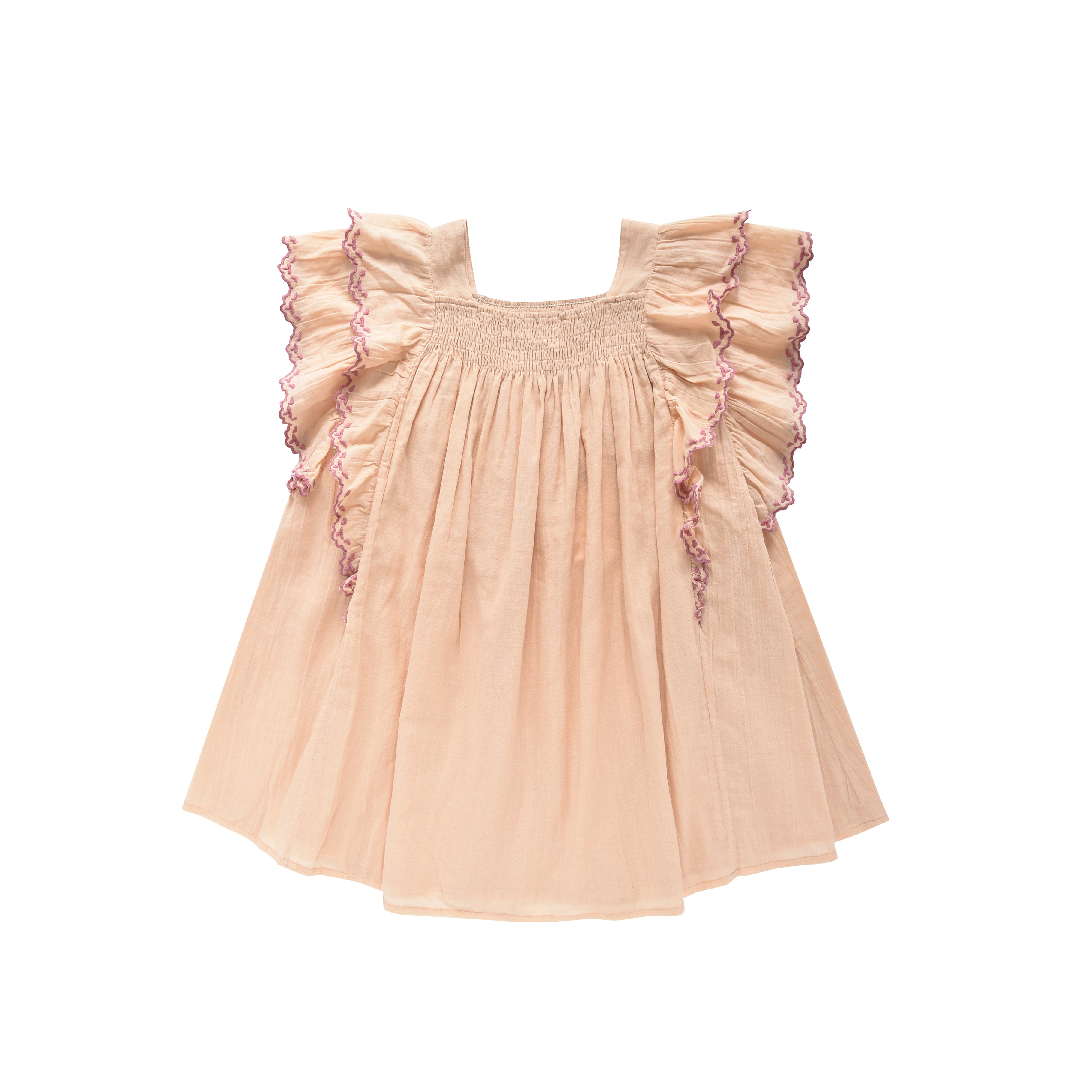 Girls Pink Cotton Dress