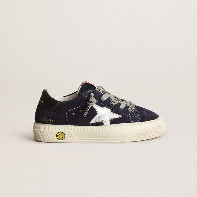 Boys & Girls Navy Star Shoes