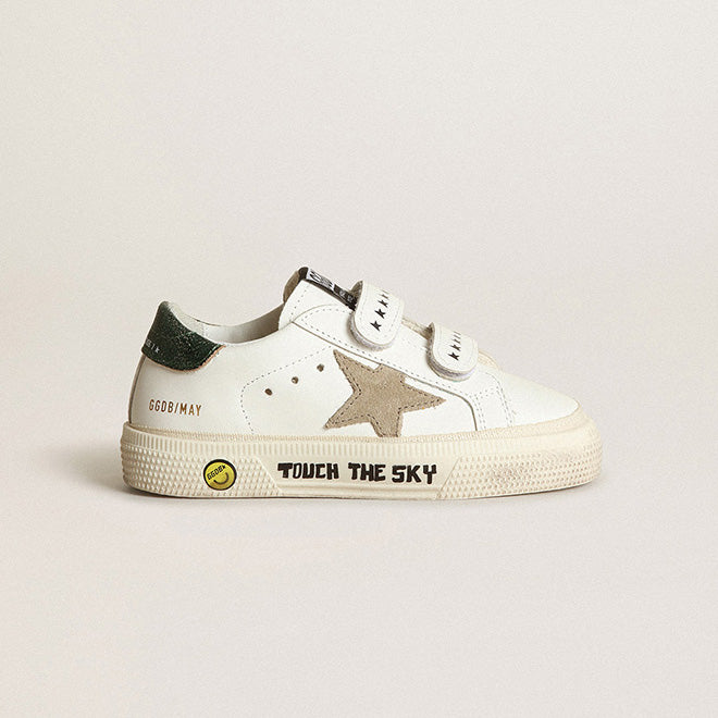 Boys & Girls Green Star Shoes