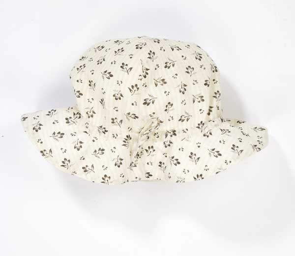 Girls White Printing Hat