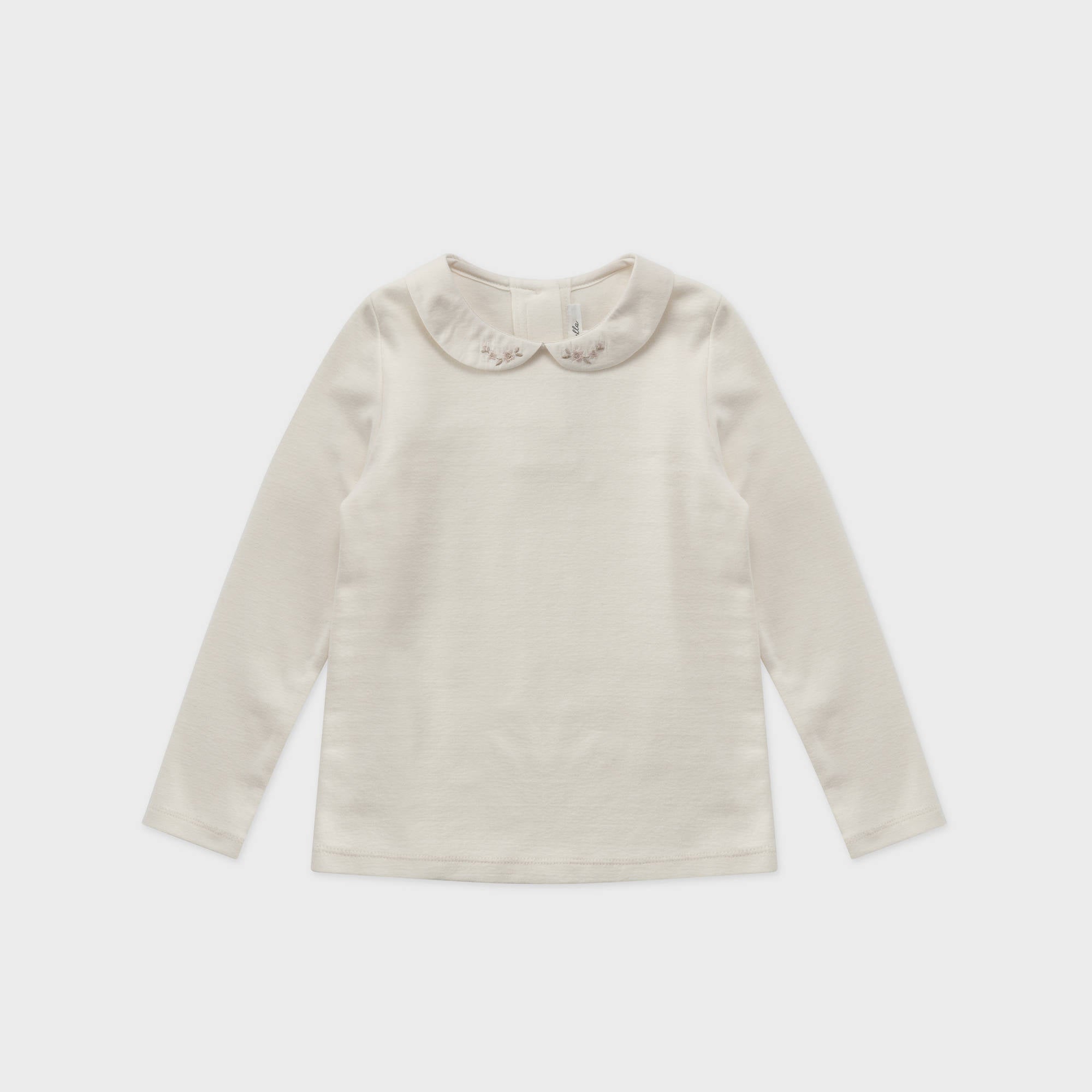 Girls White Cotton T-Shirt