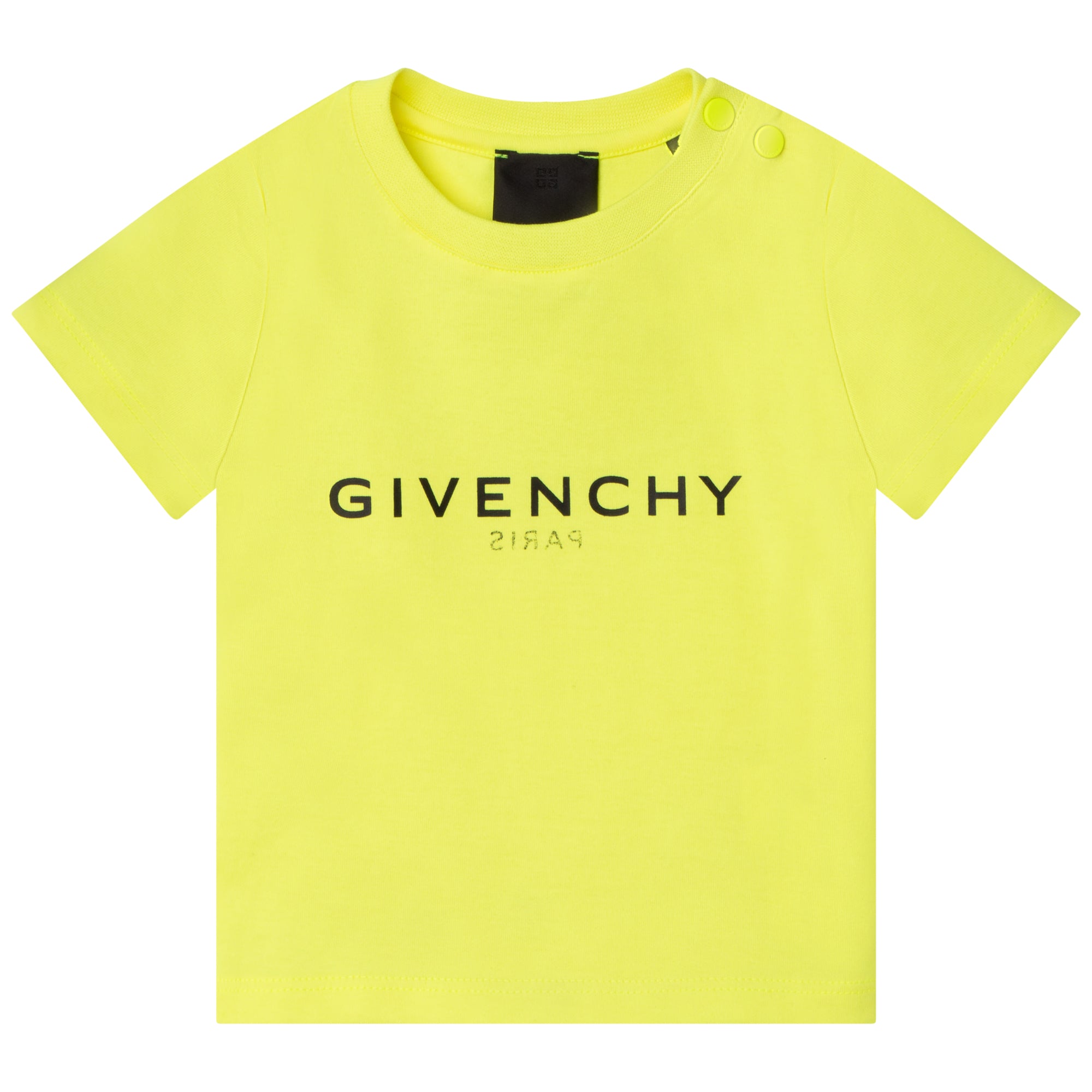 Baby Boys Yellow Logo Cotton T-Shirt