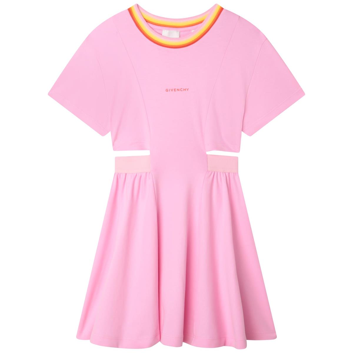Girls Pink Logo Dress