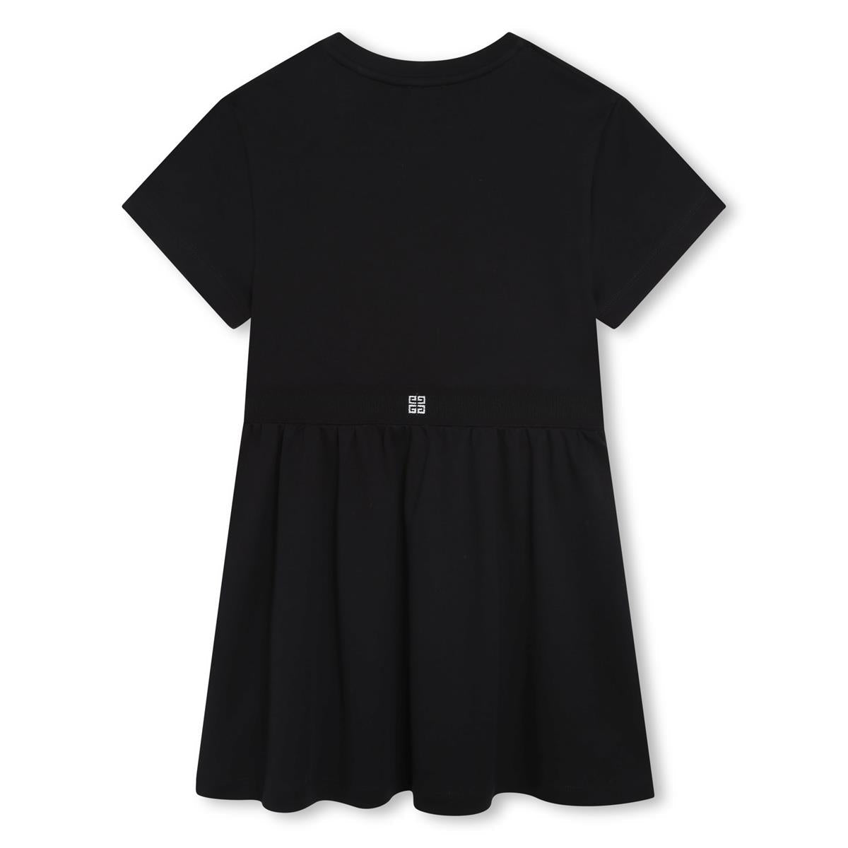 Girls Black Logo Dress