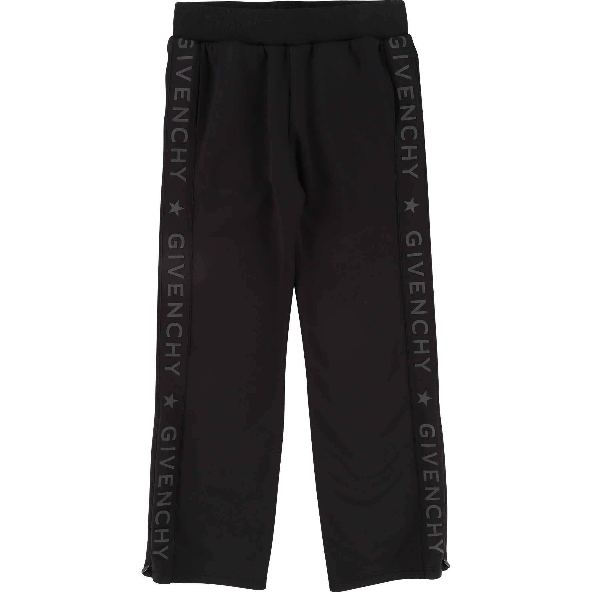 Girls Black Logo Trousers