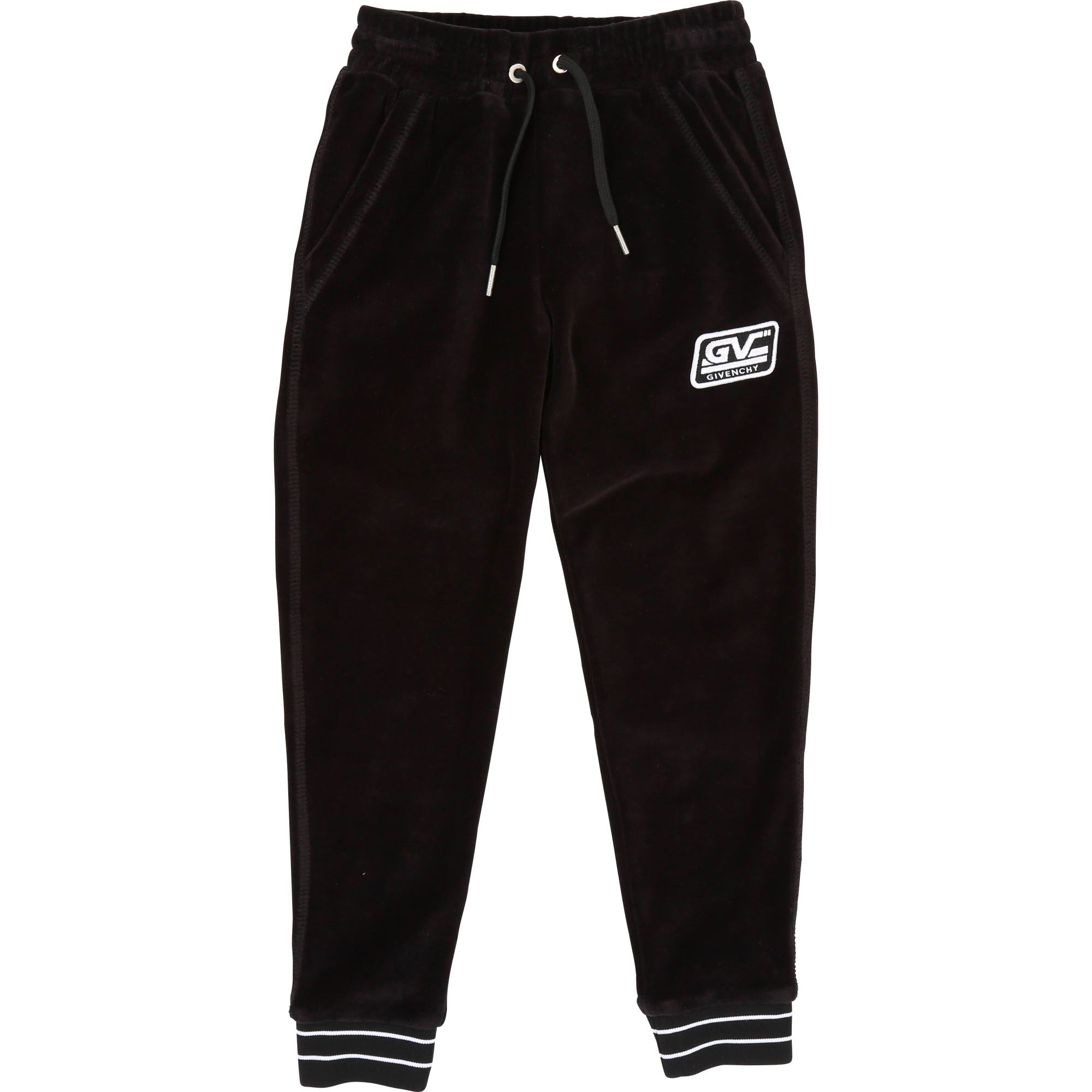 Girls Black Cotton Trousers