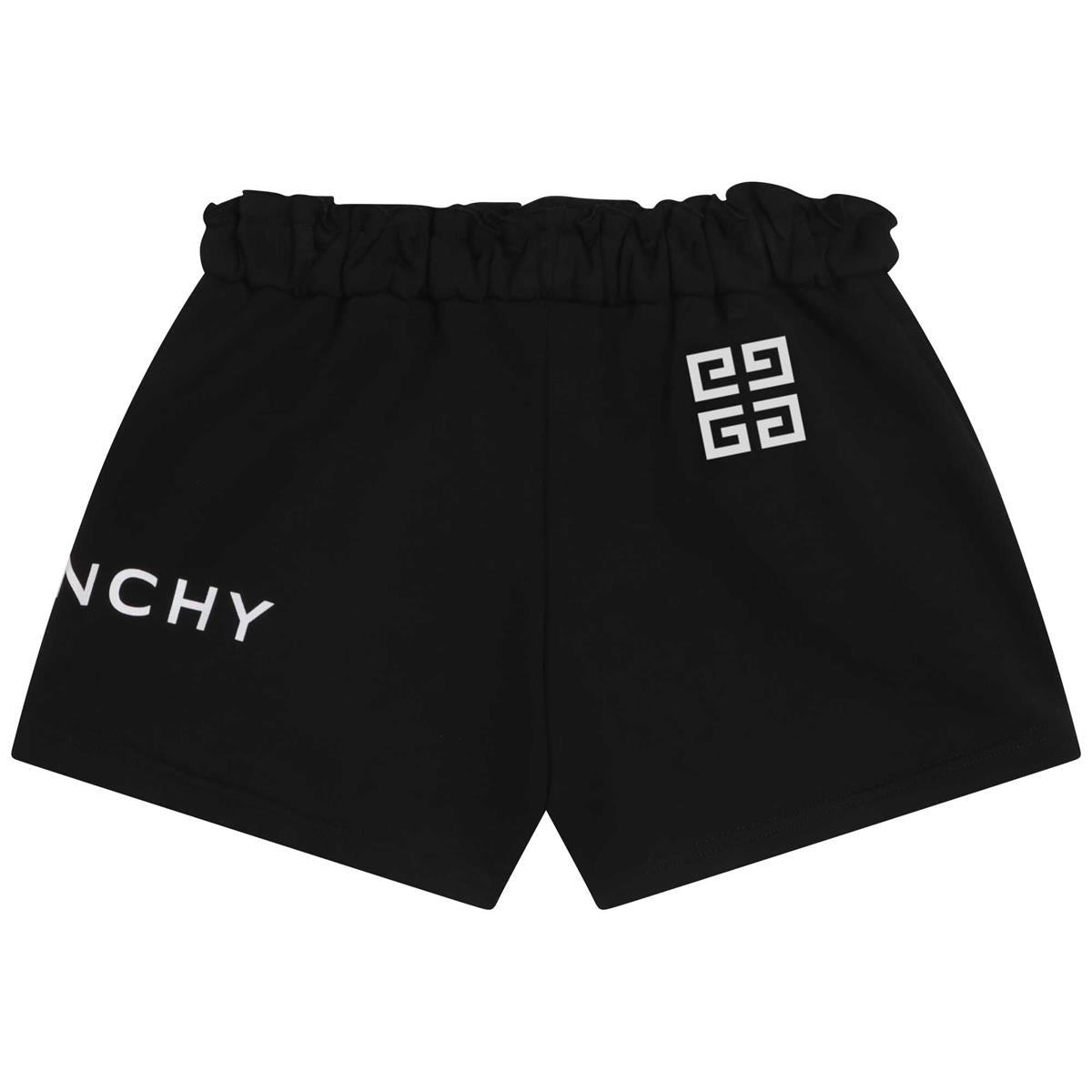 Girls Black Logo Shorts