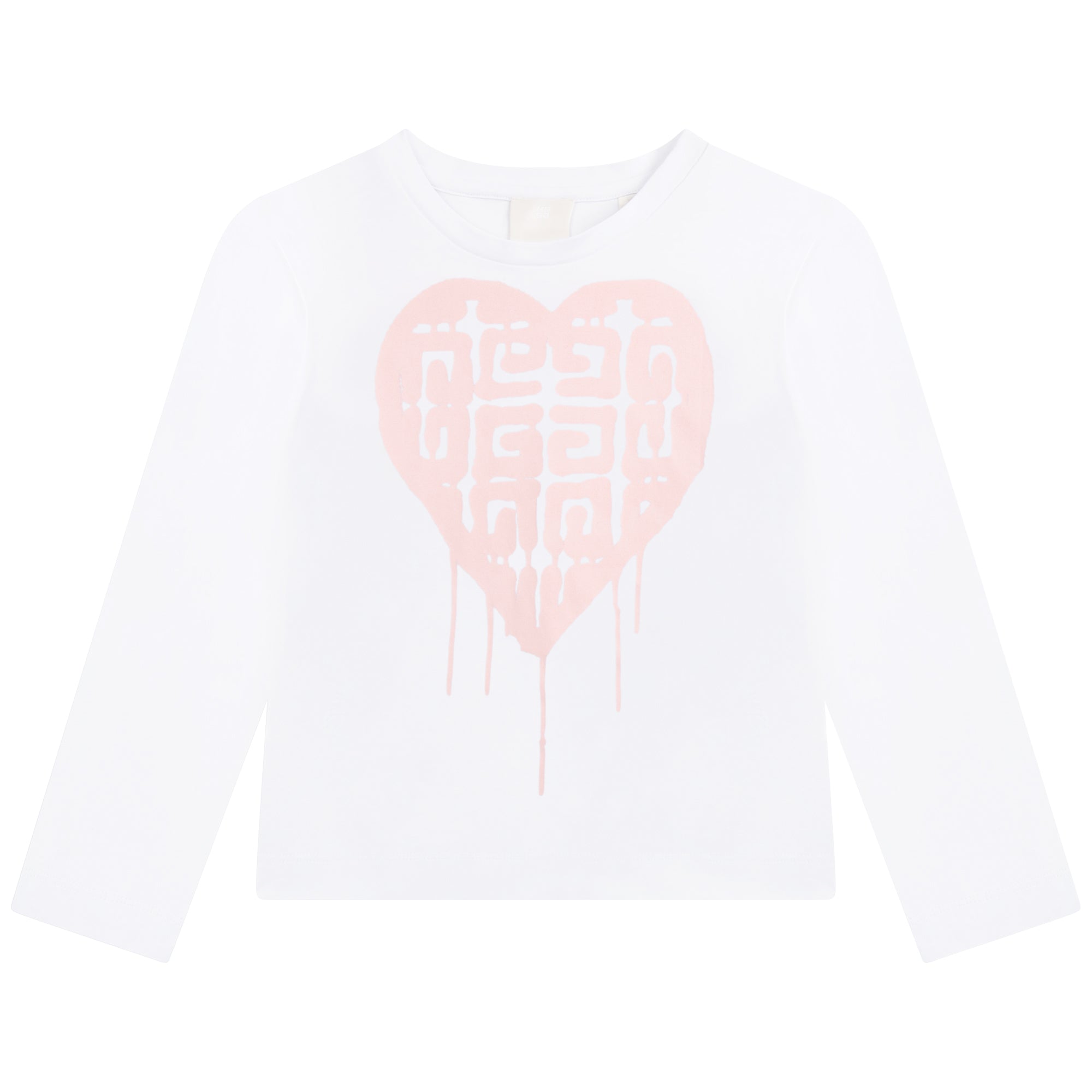 Girls White Logo Cotton T-Shirt