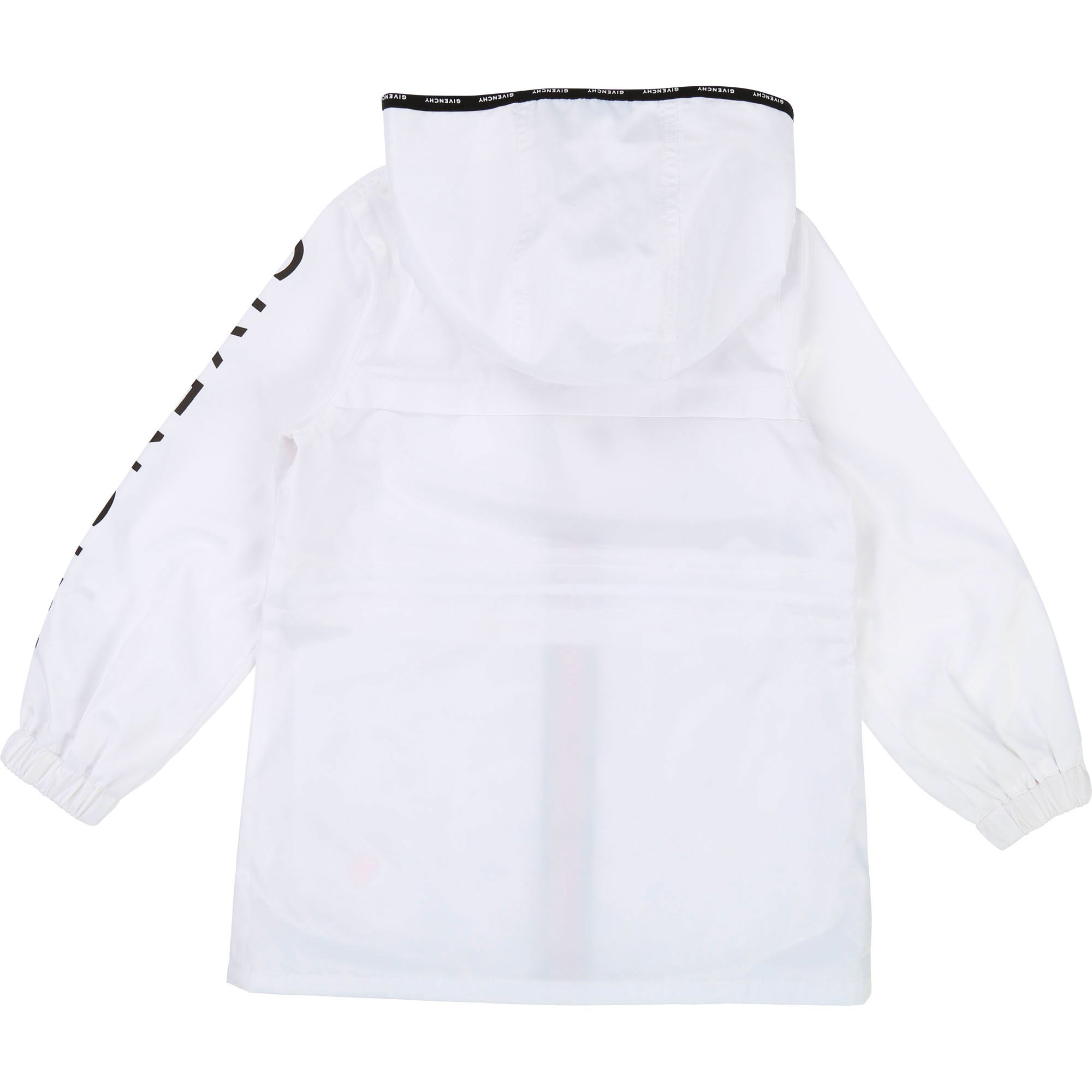 Girls White Logo Coat
