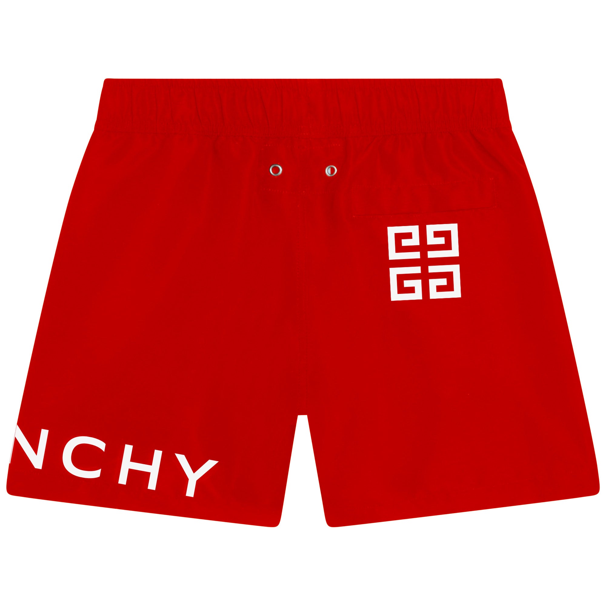 Boys Red Logo Swim Shorts