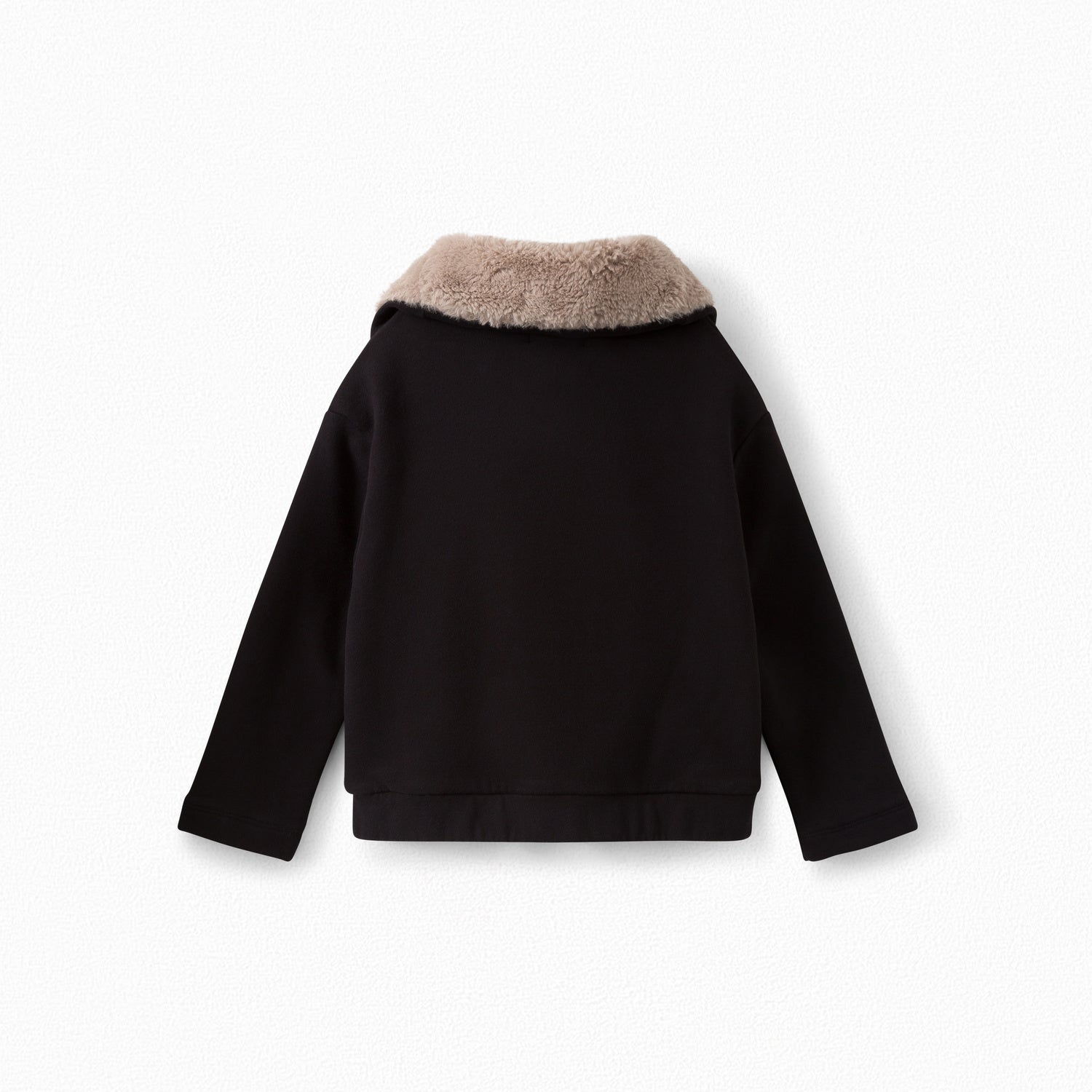 Boys & Girls Black Fur Coat