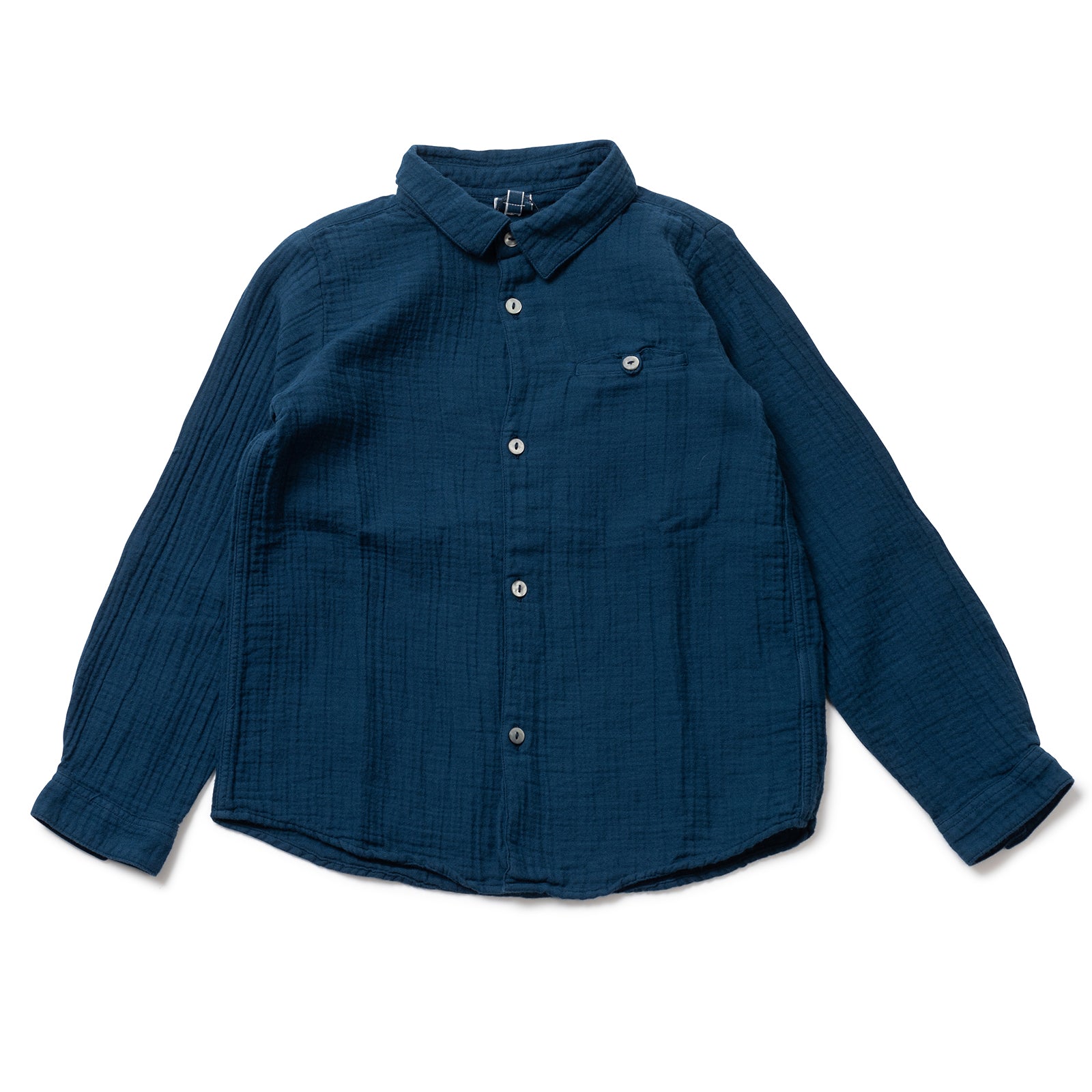 Boys & Girls Blue Organic Cotton Shirt