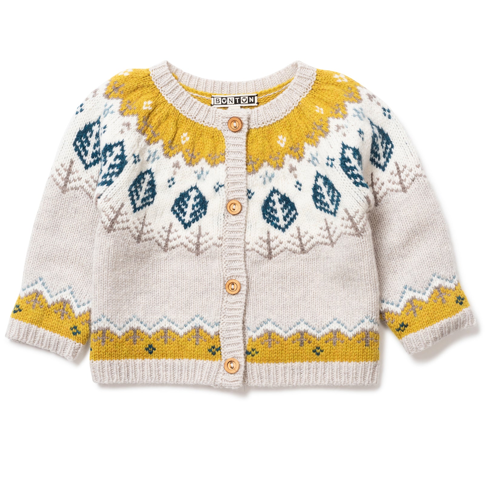 Baby Boys & Girls Jacquard Cardigan
