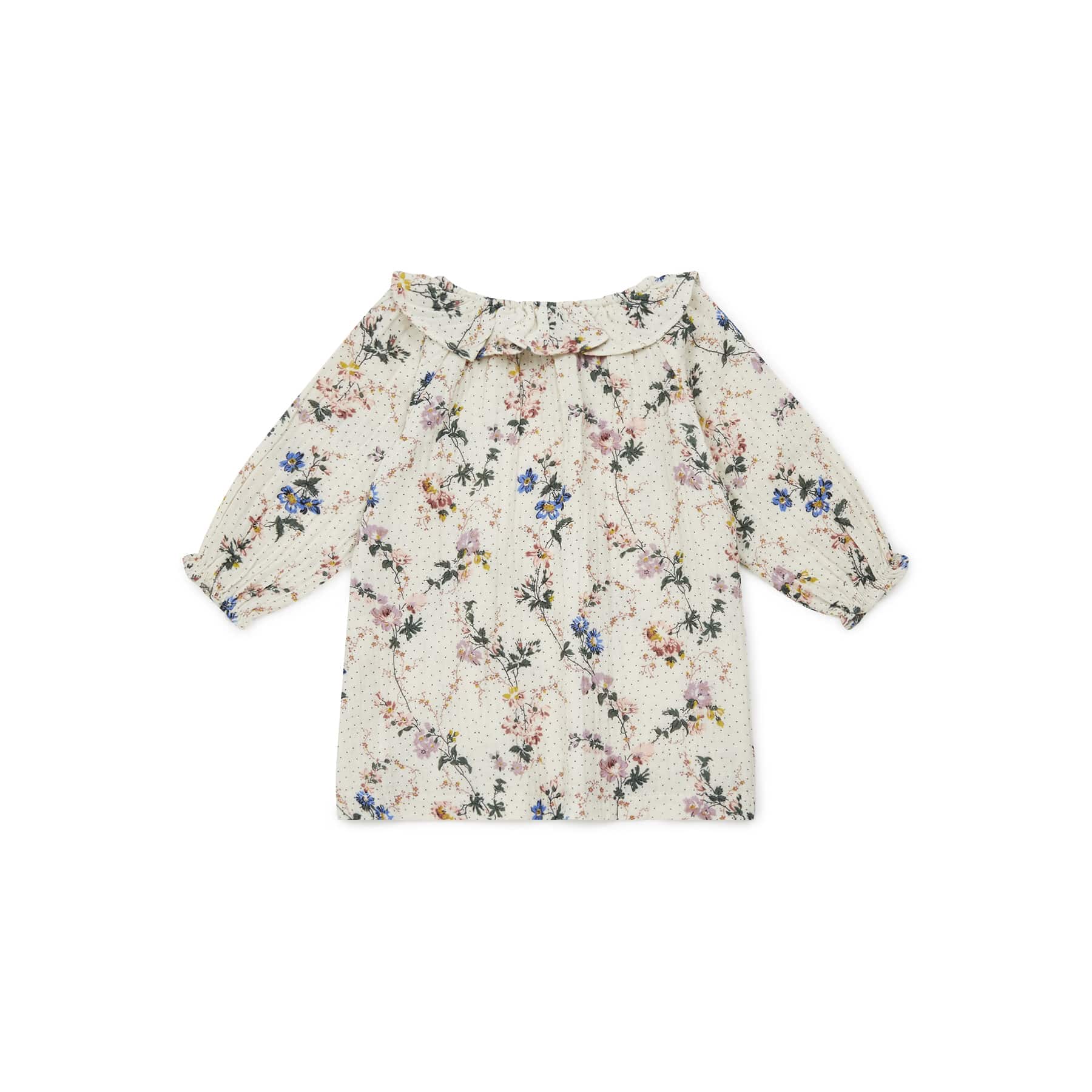 Baby Girls White Floral Cotton Dress