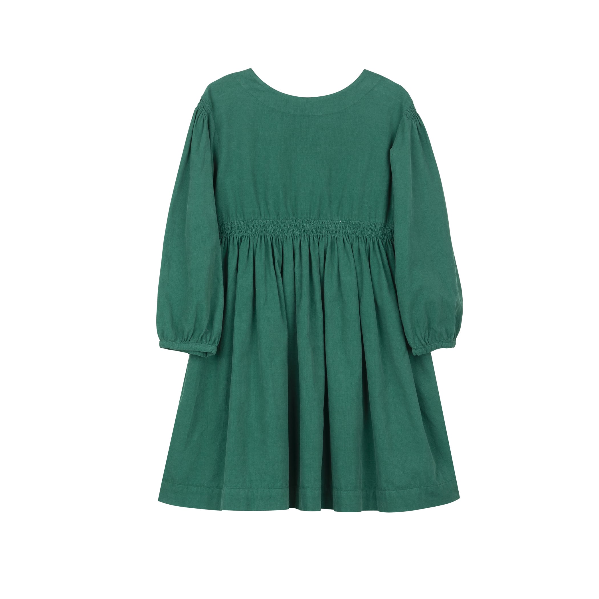 Girls Green Cotton Dress