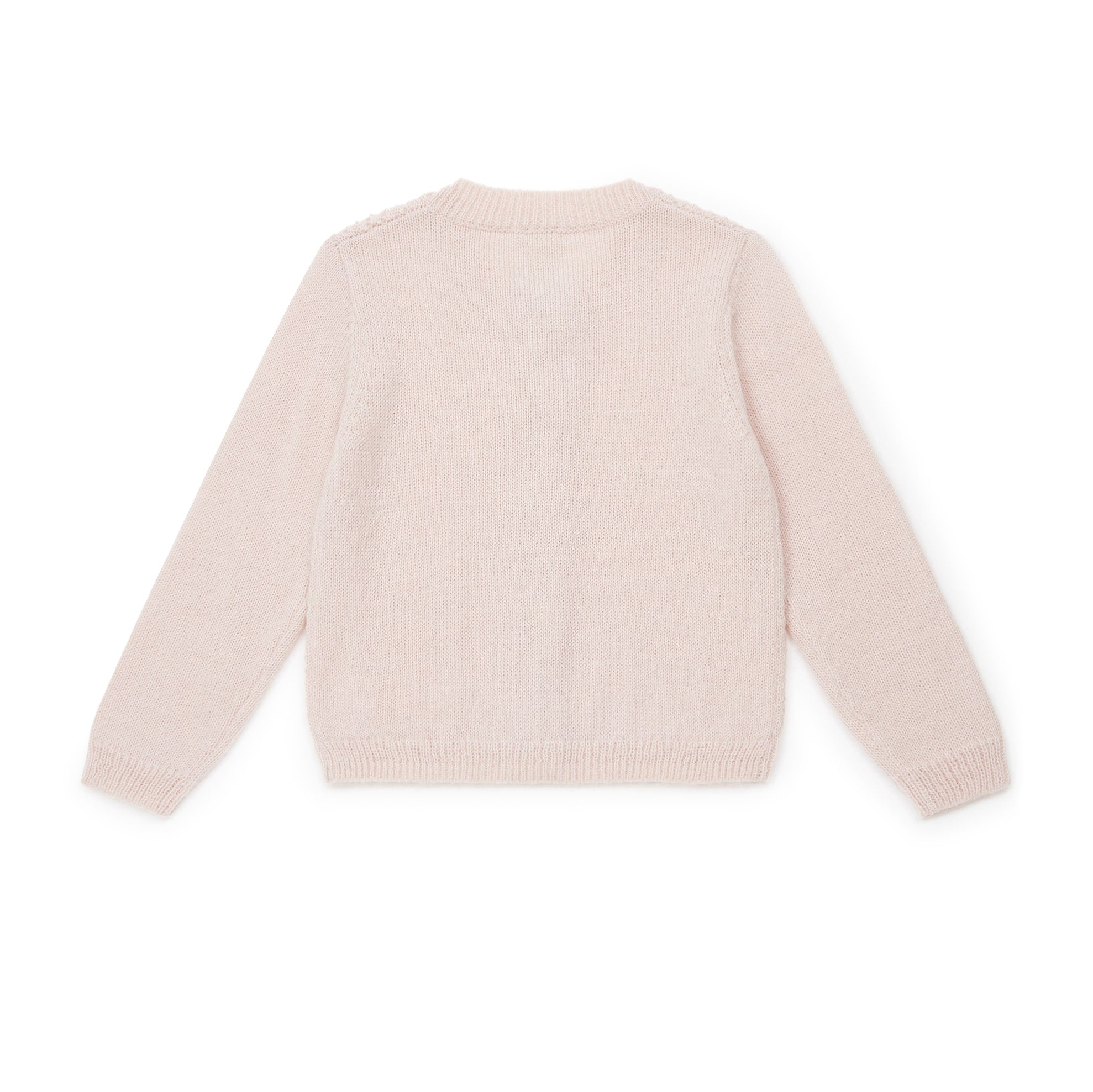 Girls Pink Knit Cardigan