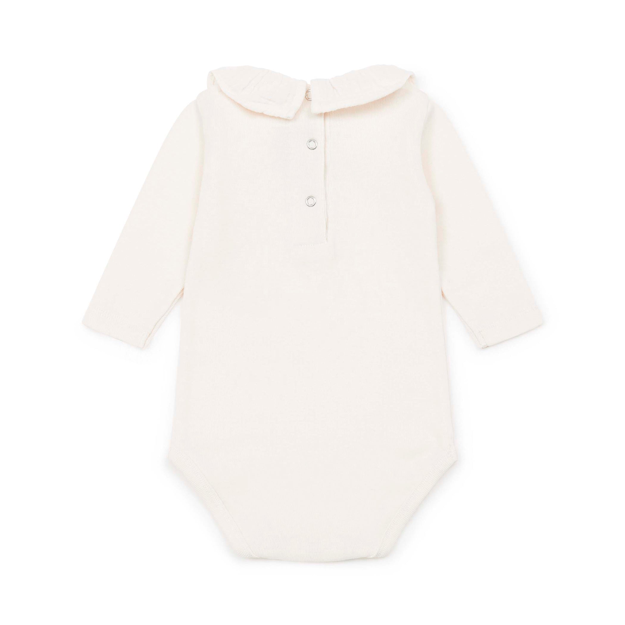 Baby Girls Light Pink Cotton Babysuit