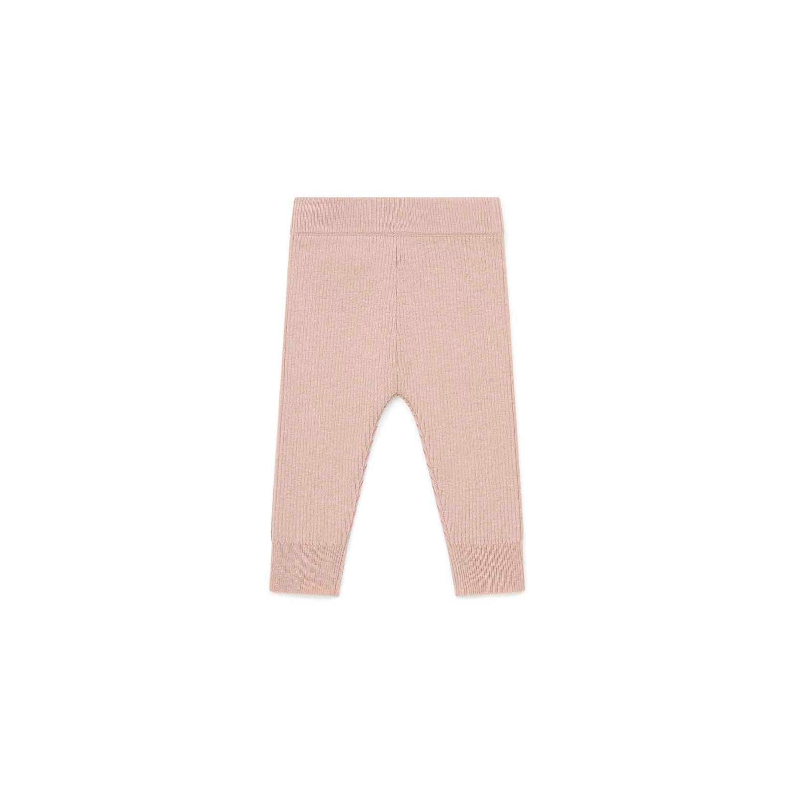 Baby Girls Pink Wool Leggings