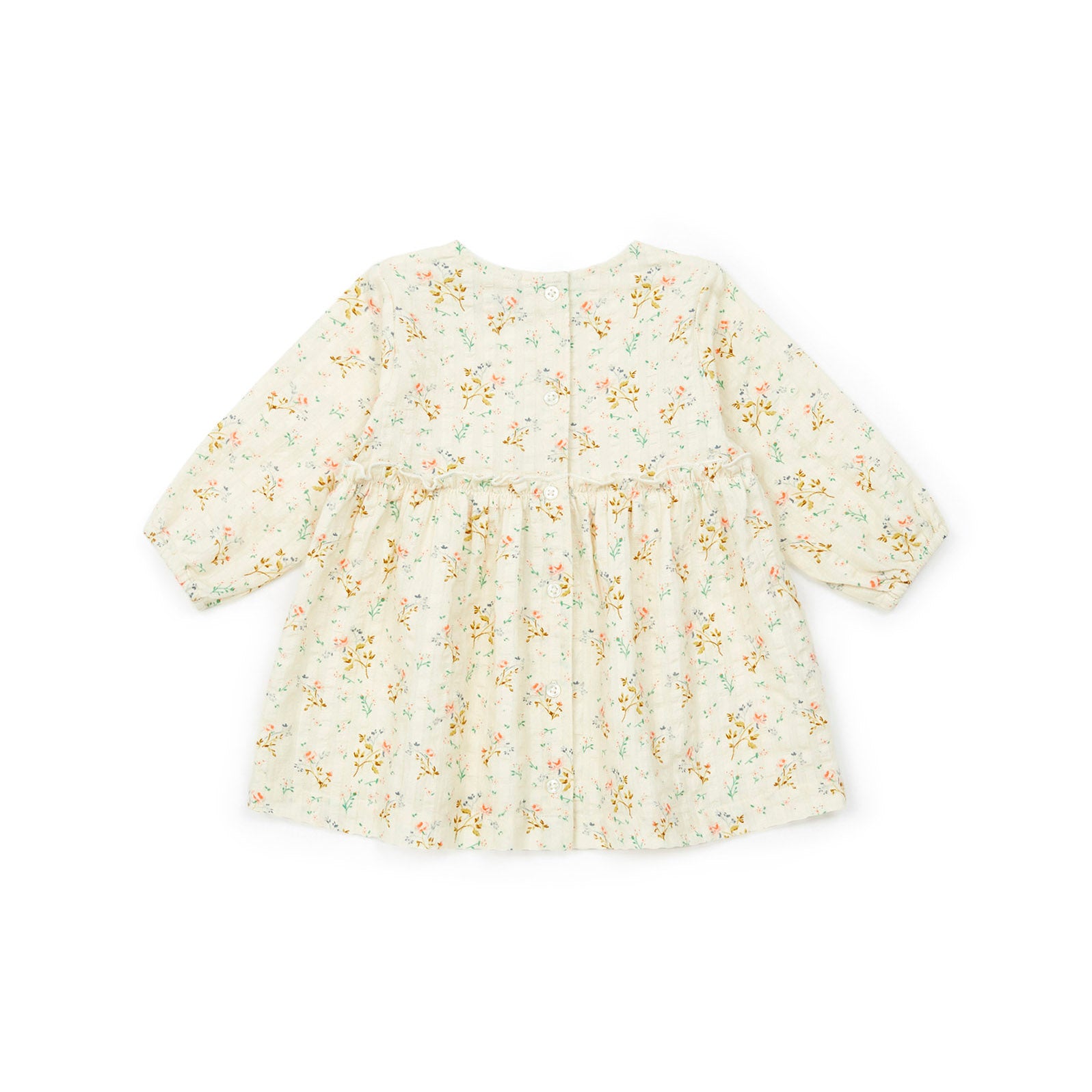 Baby Girls White Floral Cotton Dress