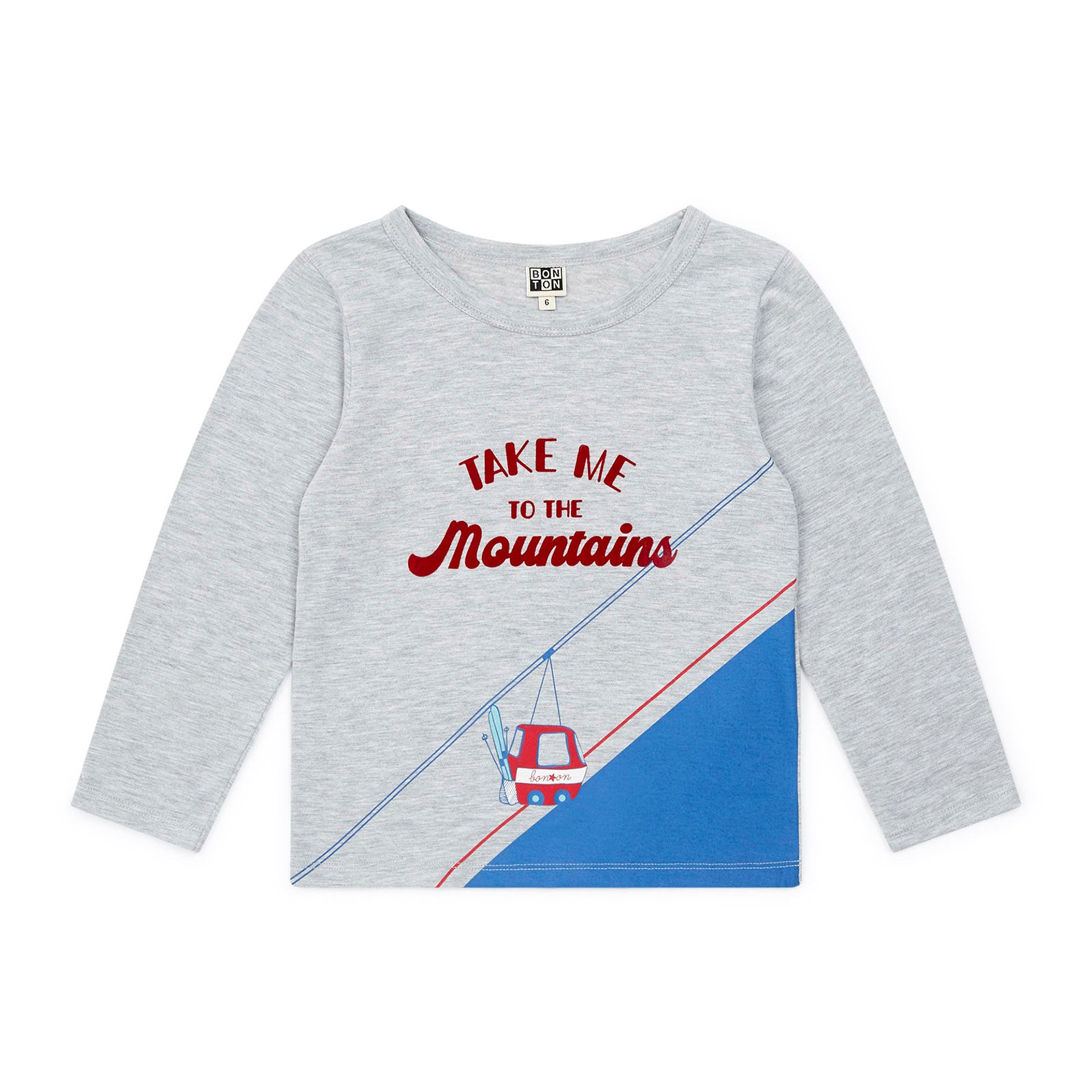 Boys Grey Logo Cotton T-Shirt