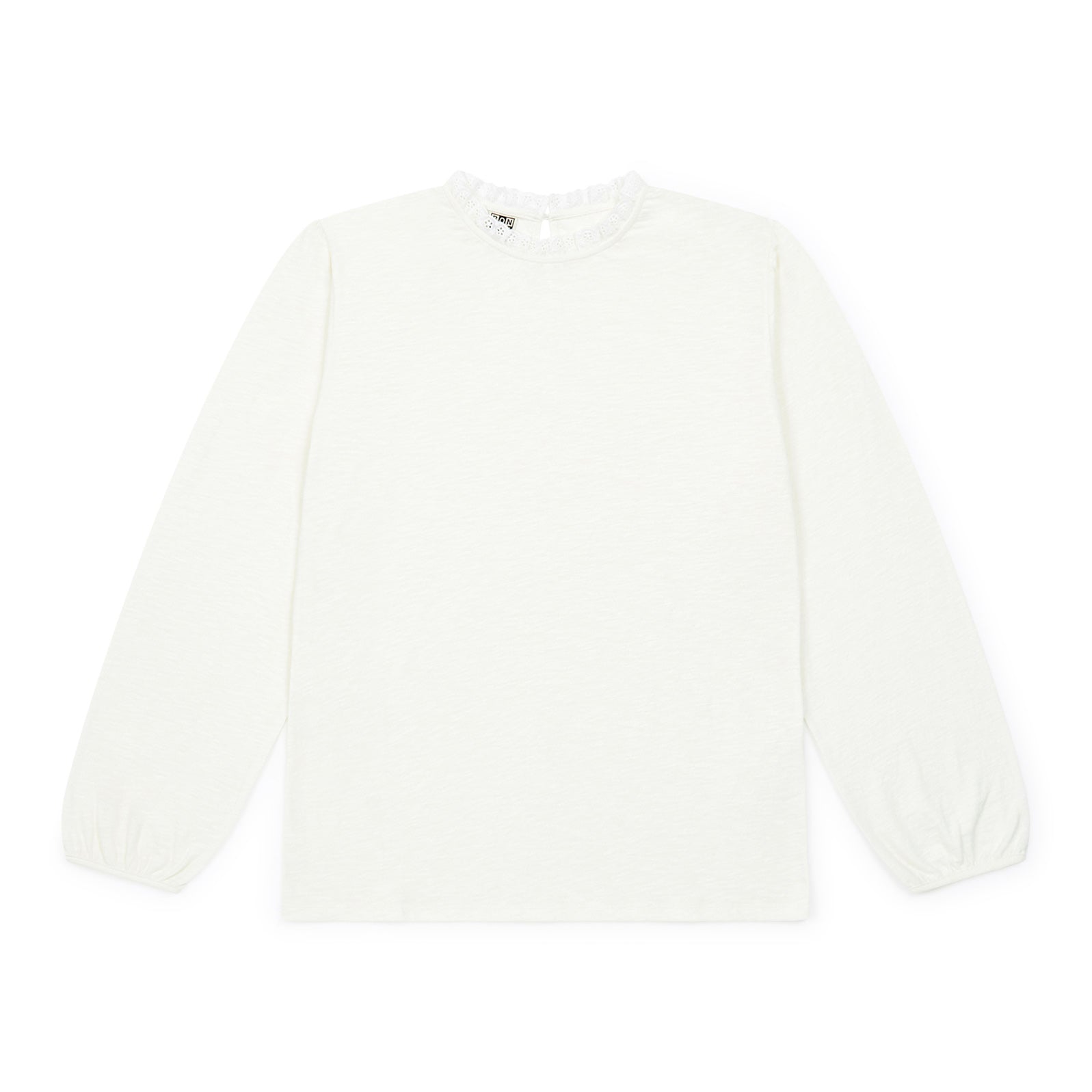 Girls White Cotton T-Shirt