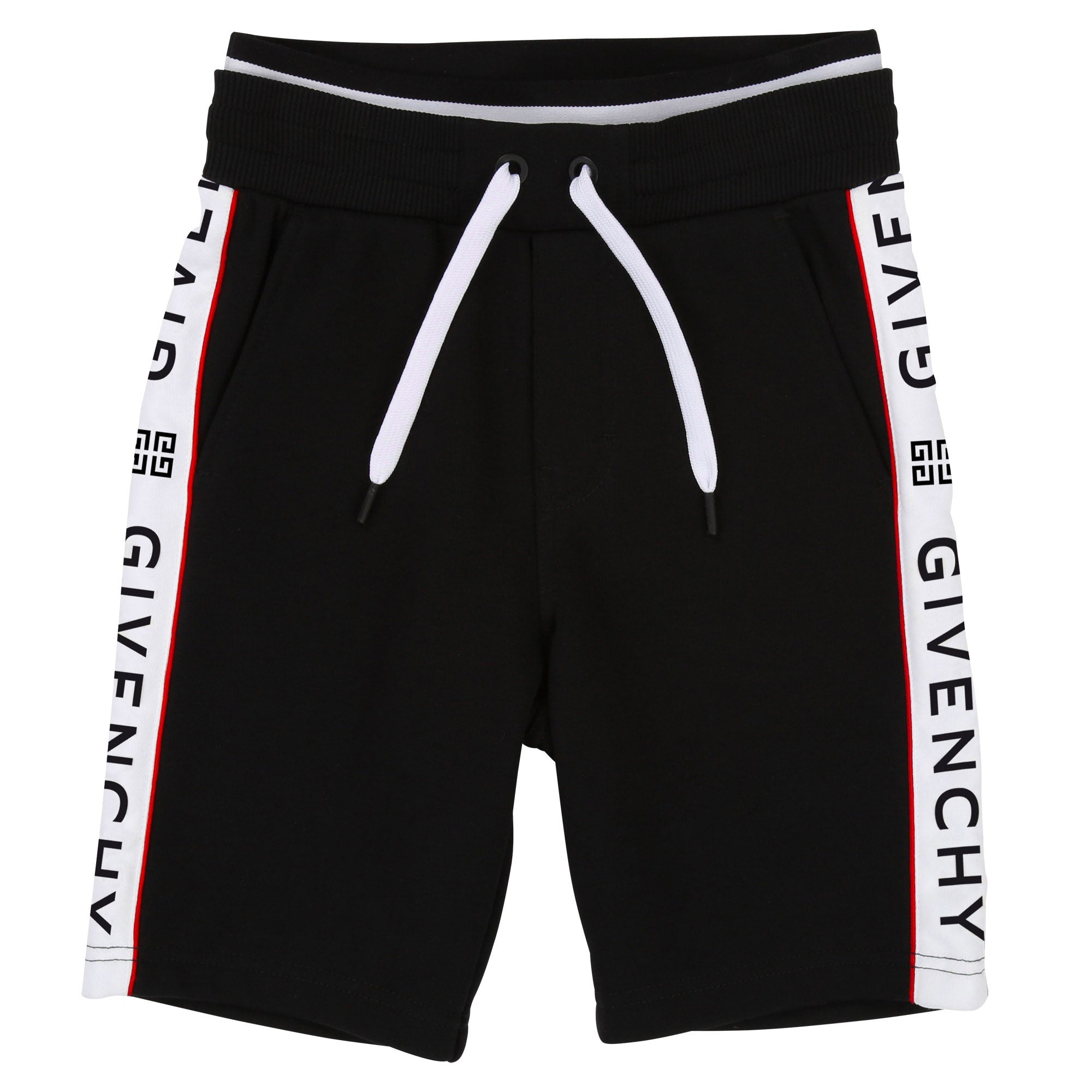 Boys Black Cotton Shorts
