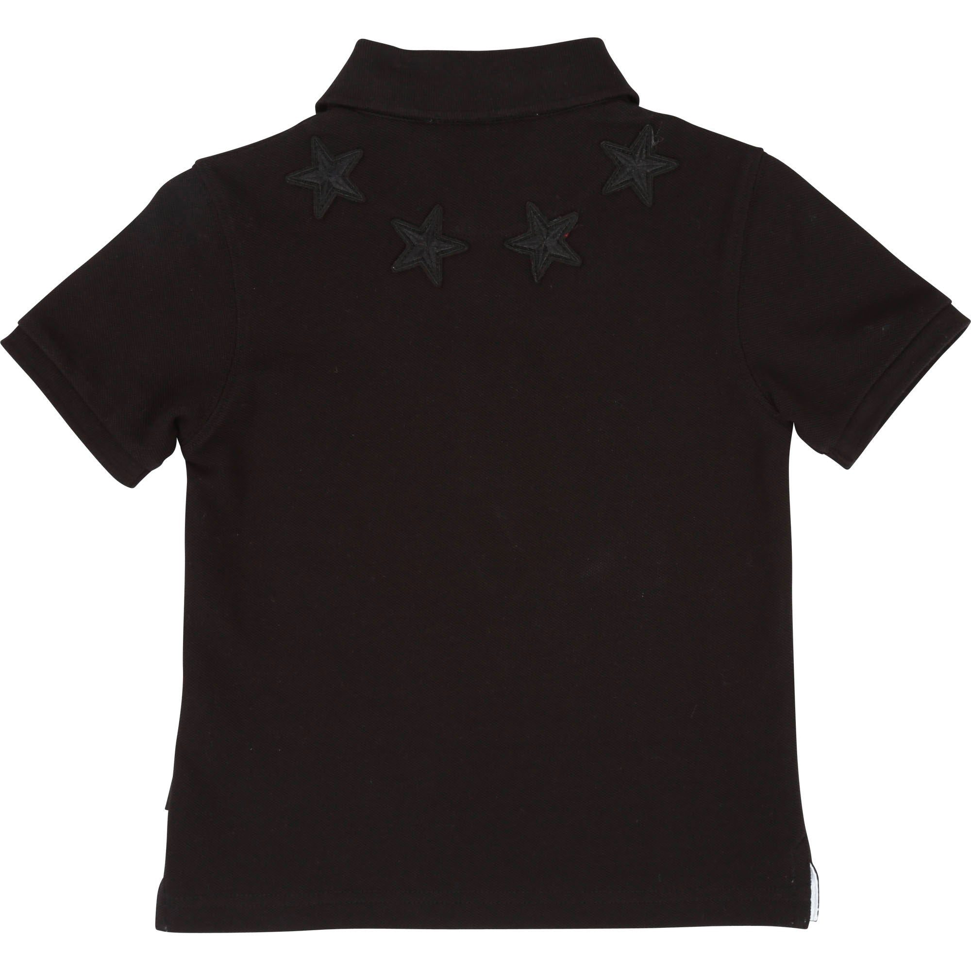 Boys Black Polo Embroidered Shirt