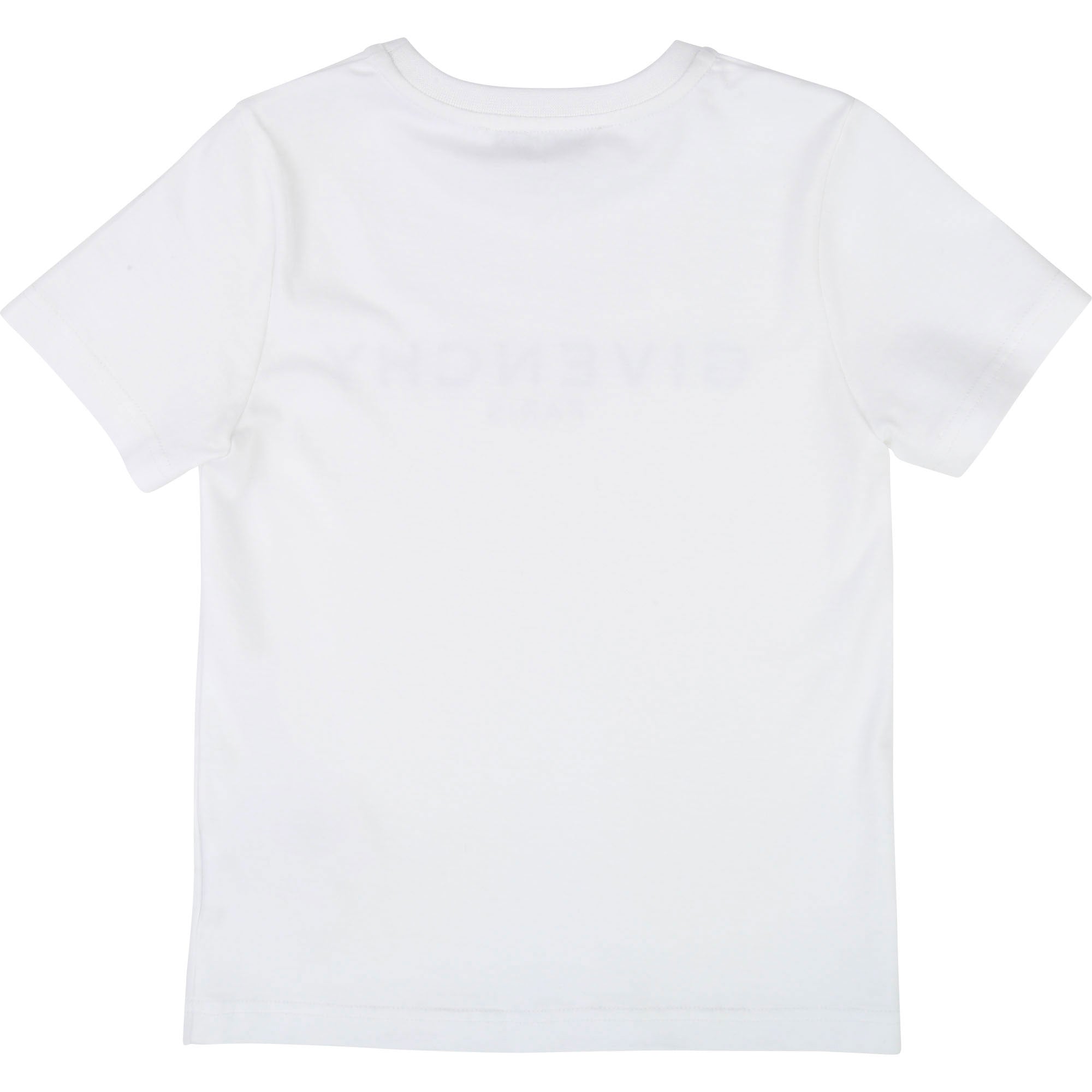 Boys White Logo Cotton T-shirt