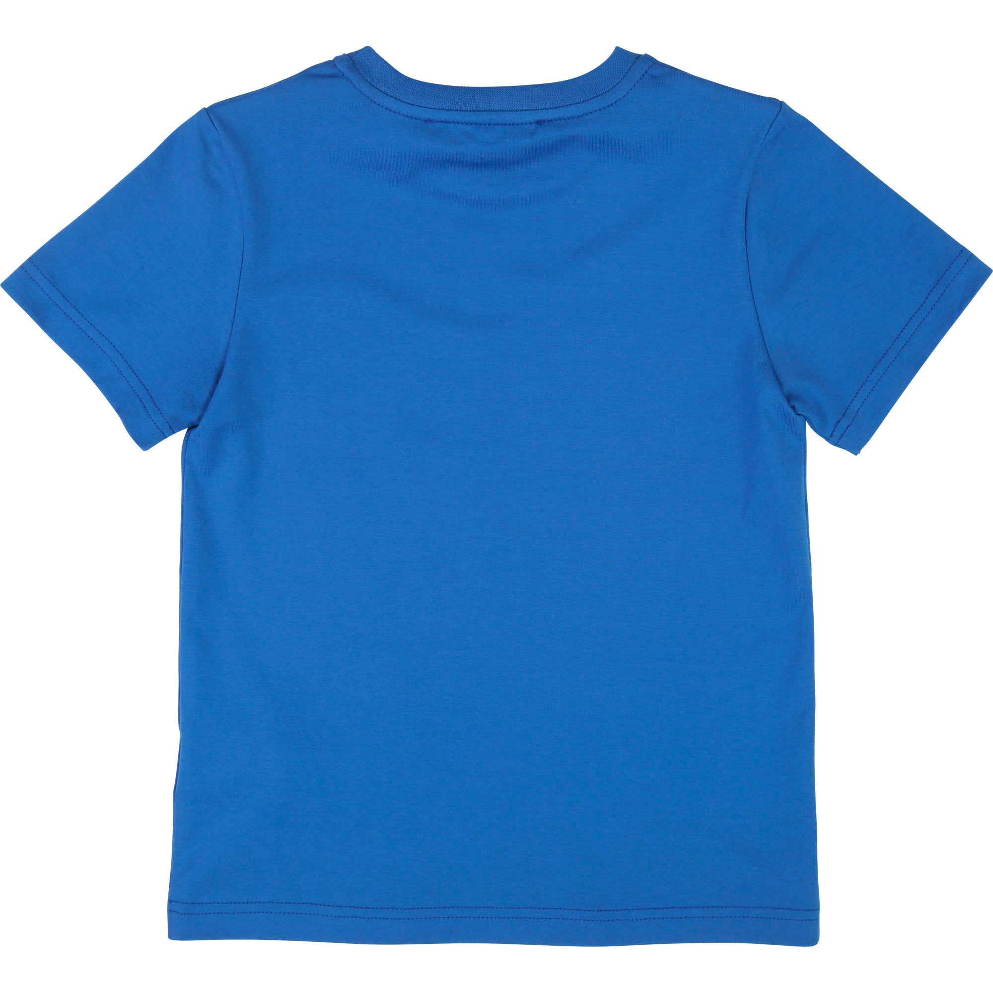 Boys Blue Logo Cotton T-shirt