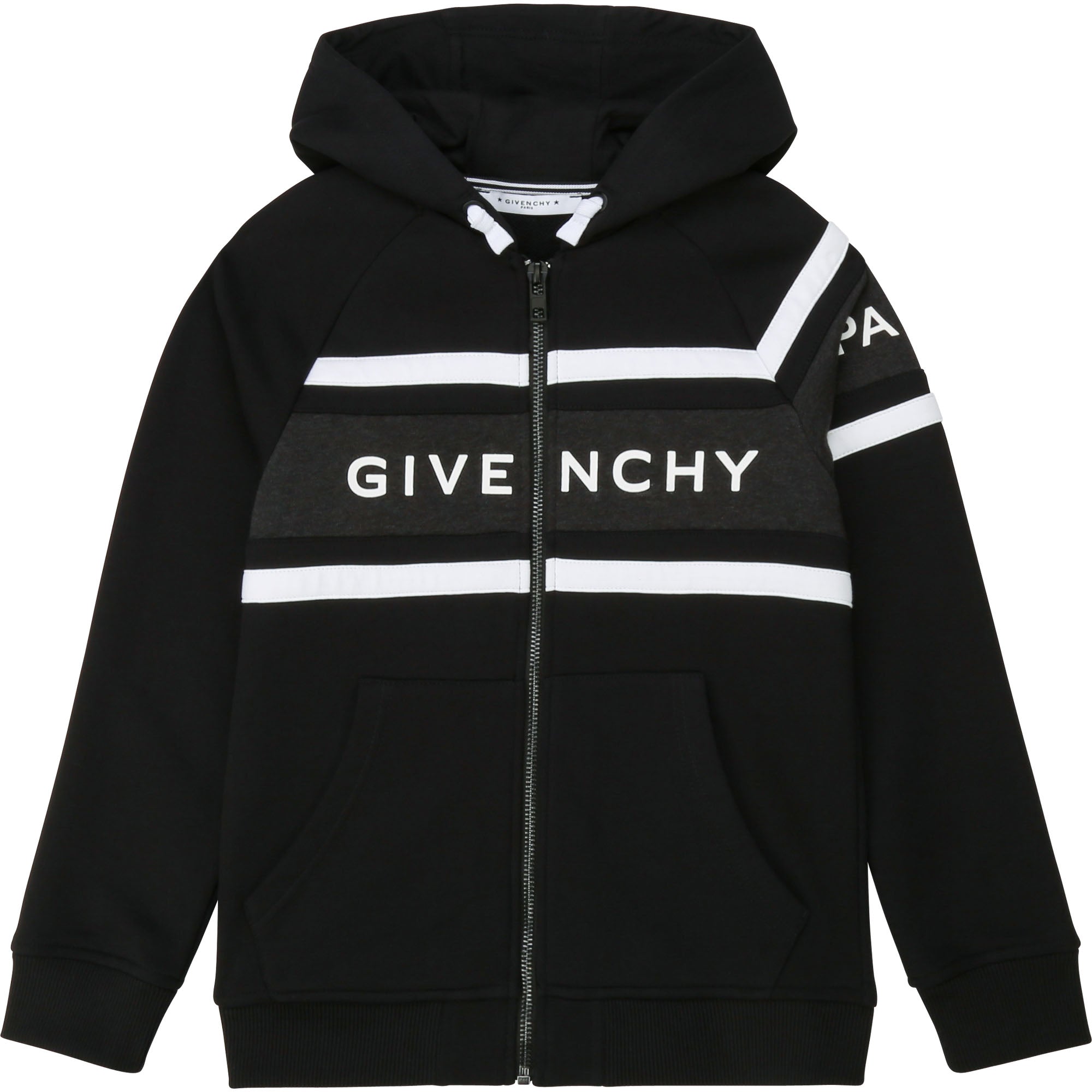 Boys Black Logo Coat