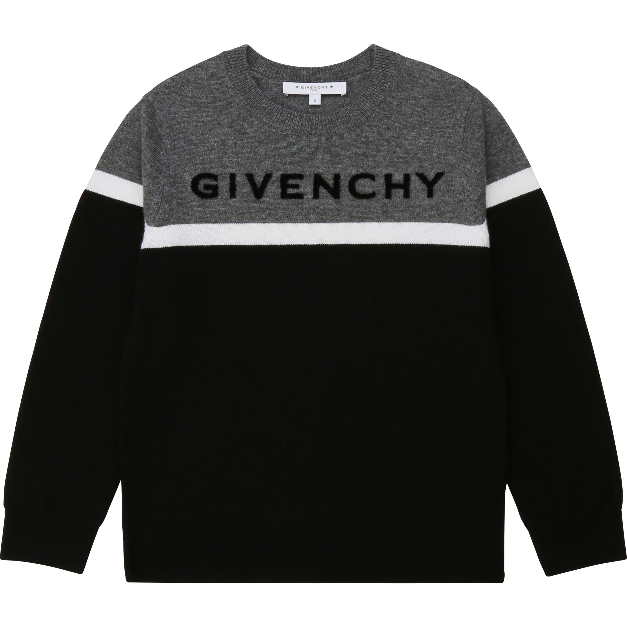 Boys Black Logo Jumper