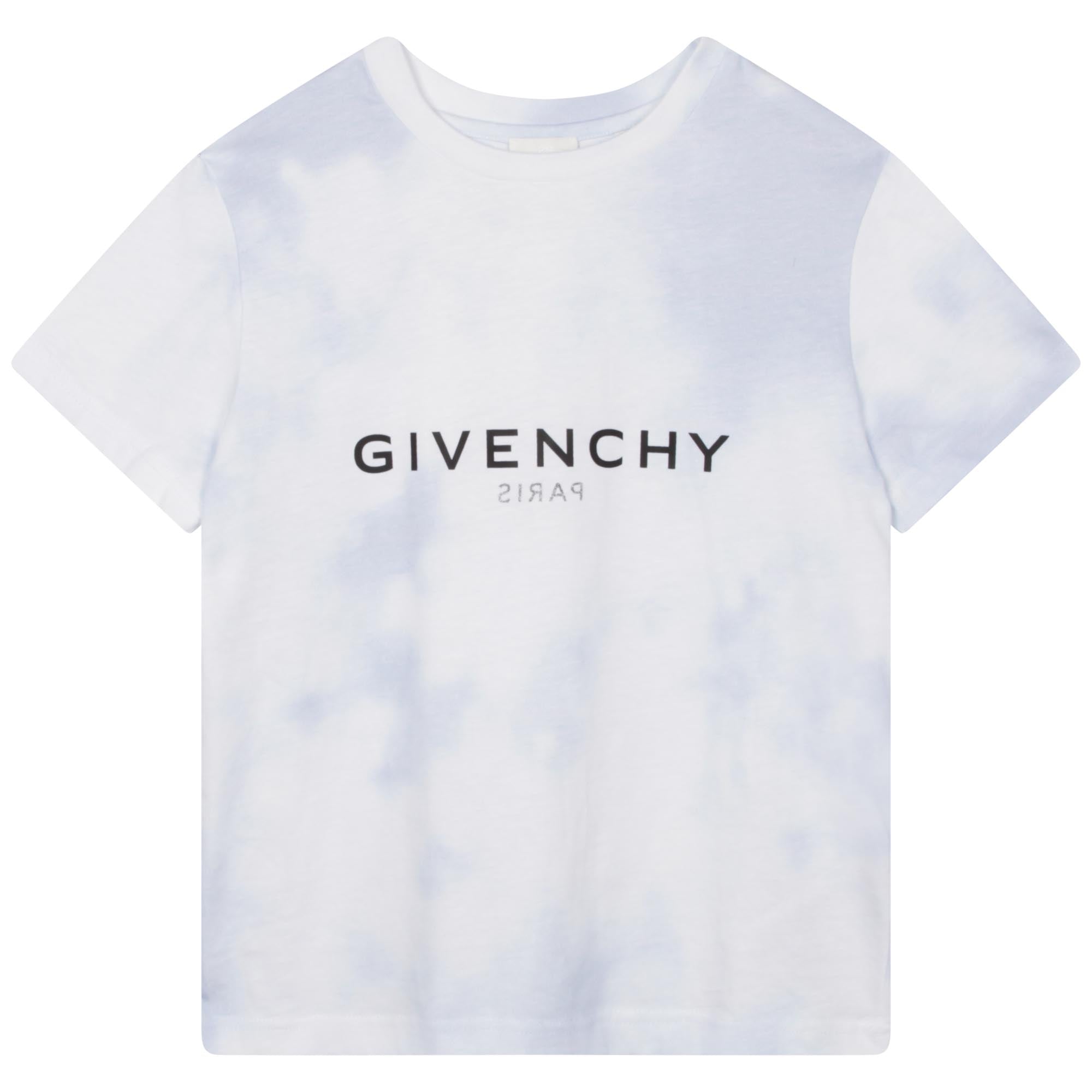 Boys White Logo Cotton T-Shirt