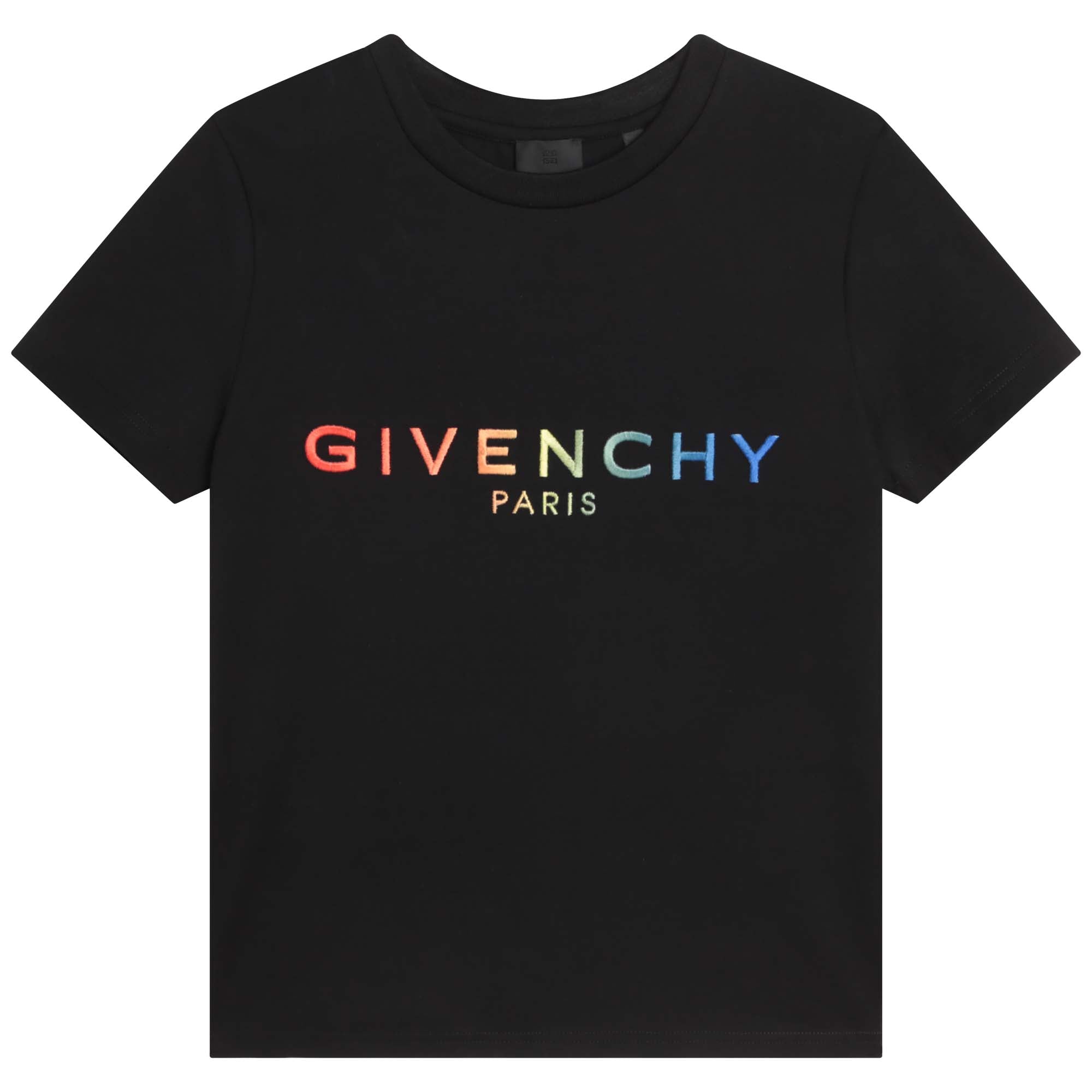 Boys Black Logo Cotton T-Shirt