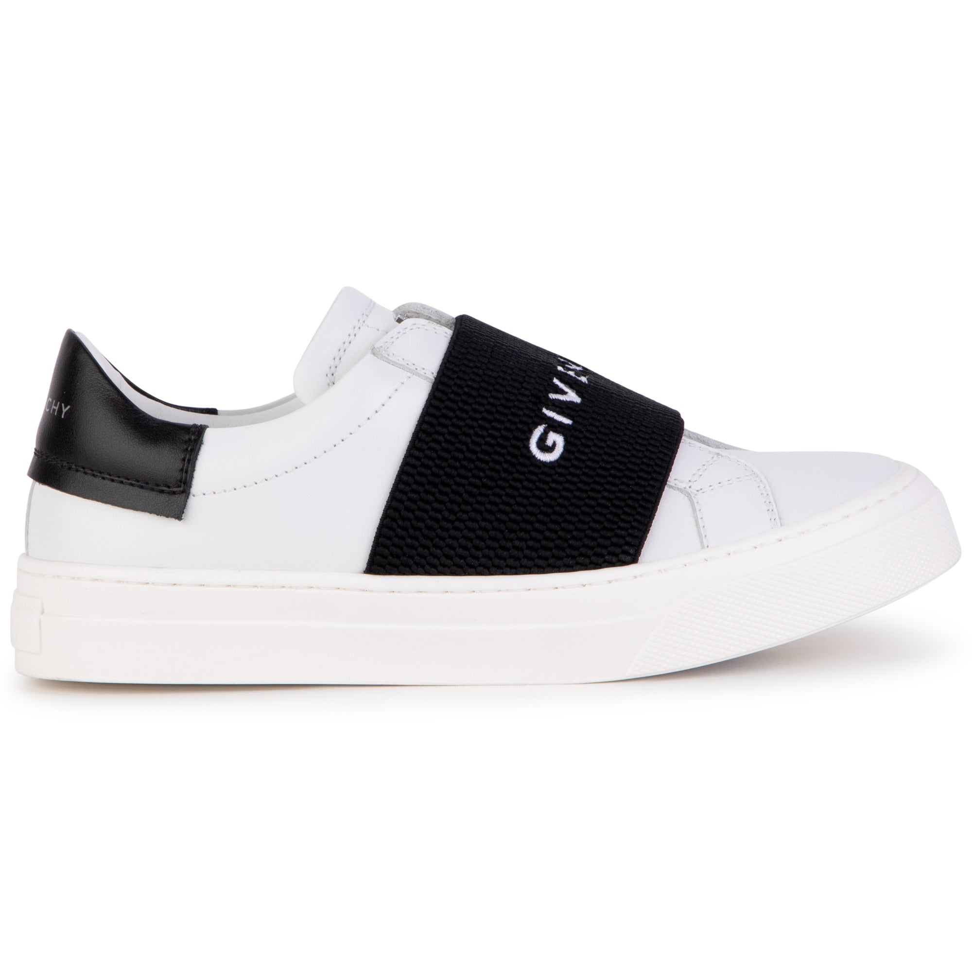 Boys & Girls White Logo Shoes
