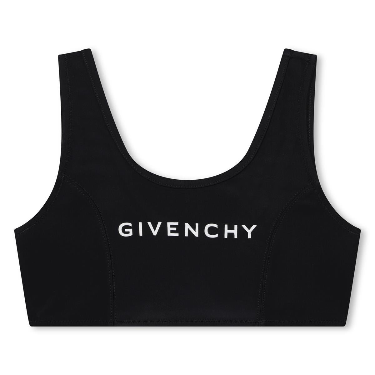 Girls Black Logo Swimsuit