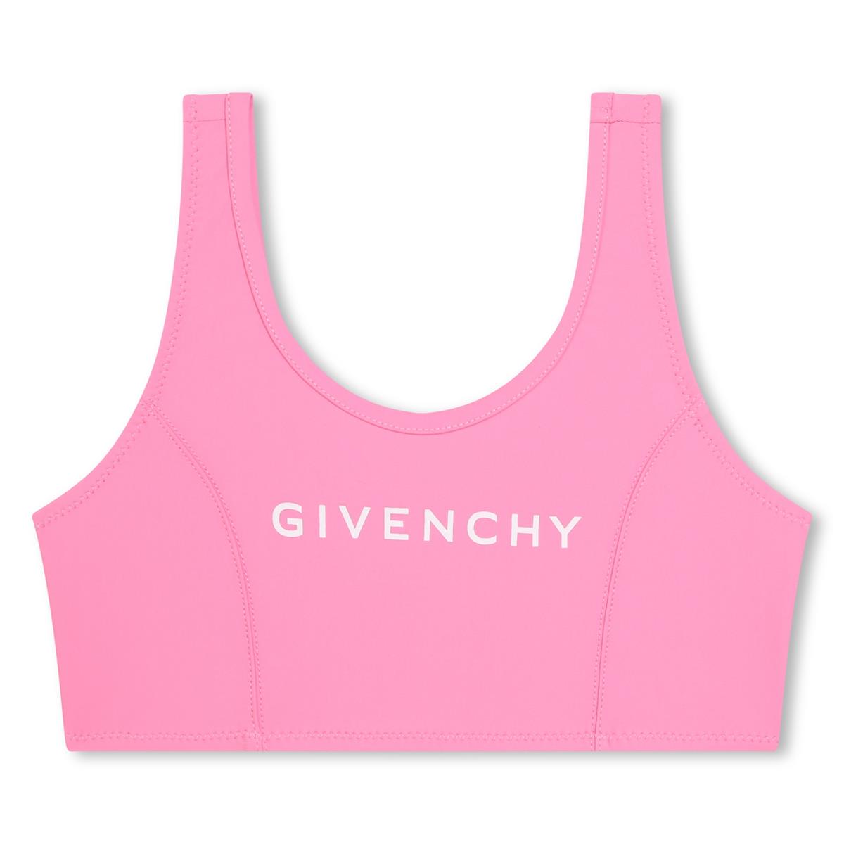 Girls Pink Logo Swimsuit