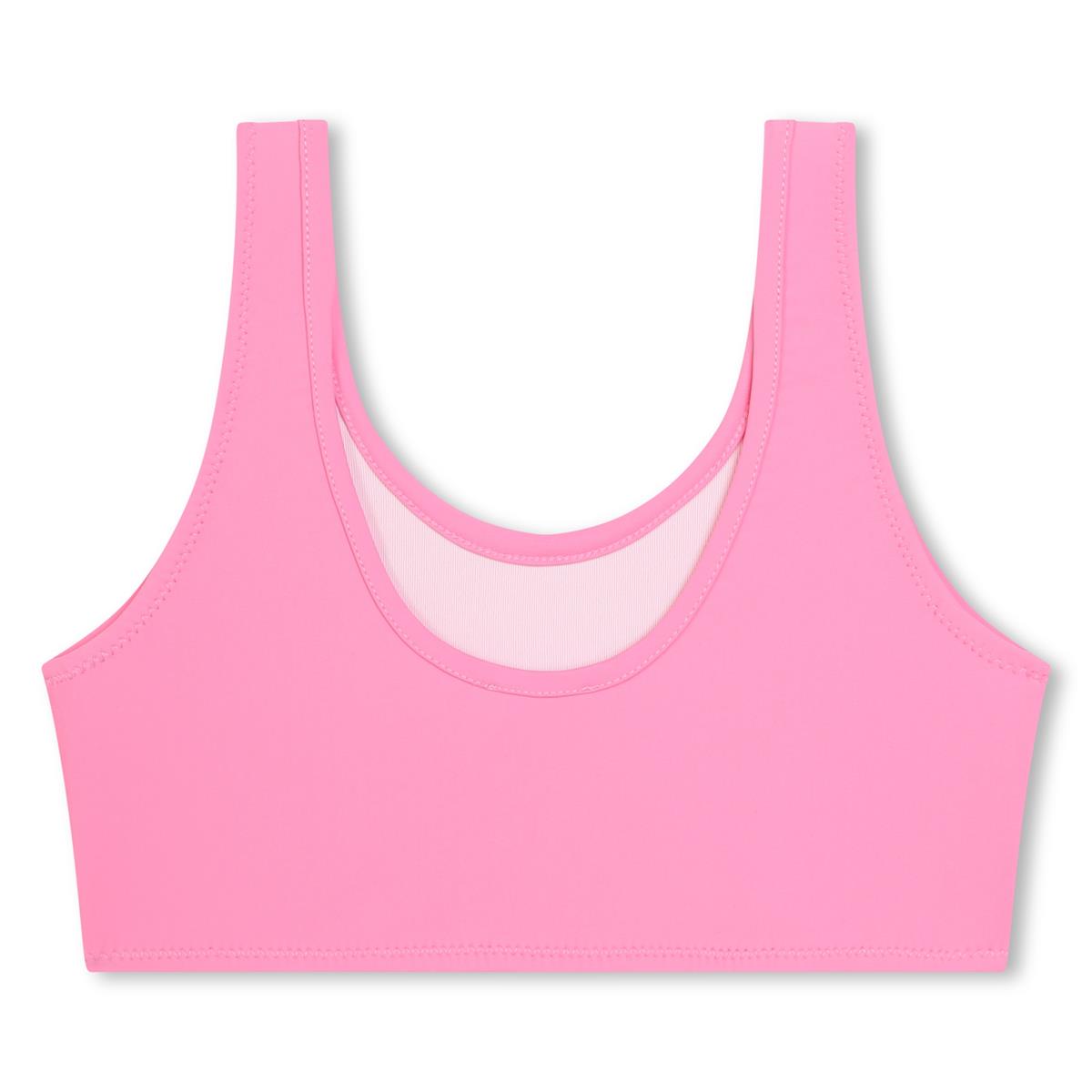 Girls Pink Logo Swimsuit