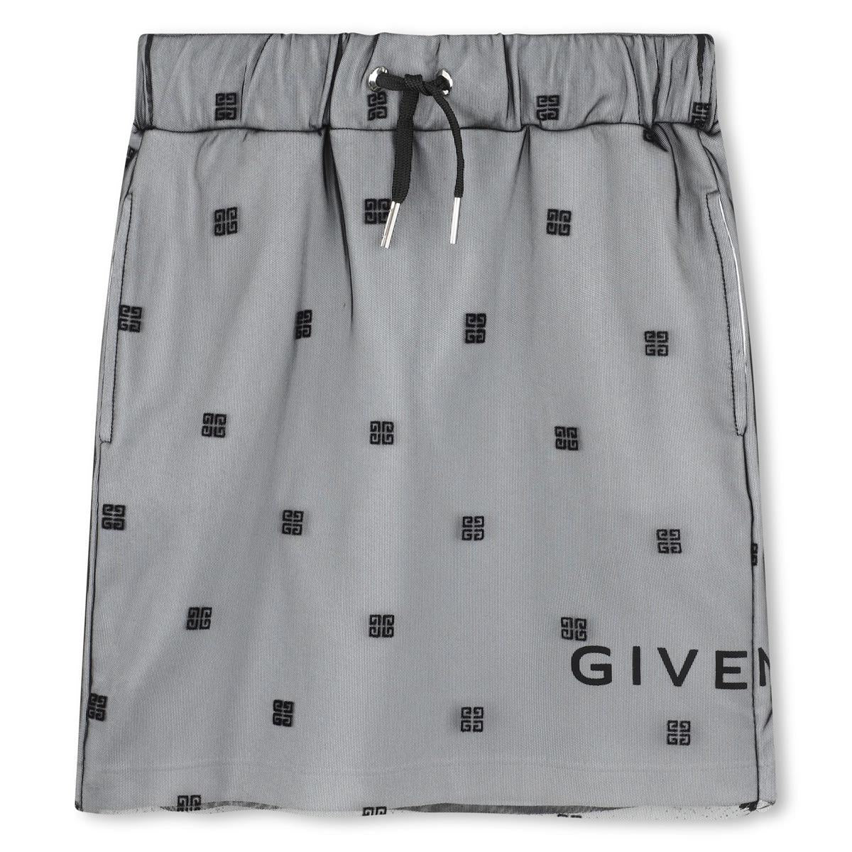 Girls Grey Logo Skirt