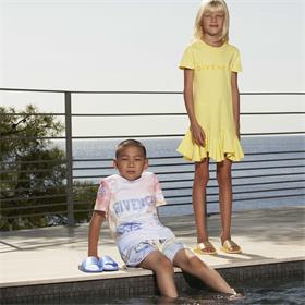 Girls Pink Logo Dress