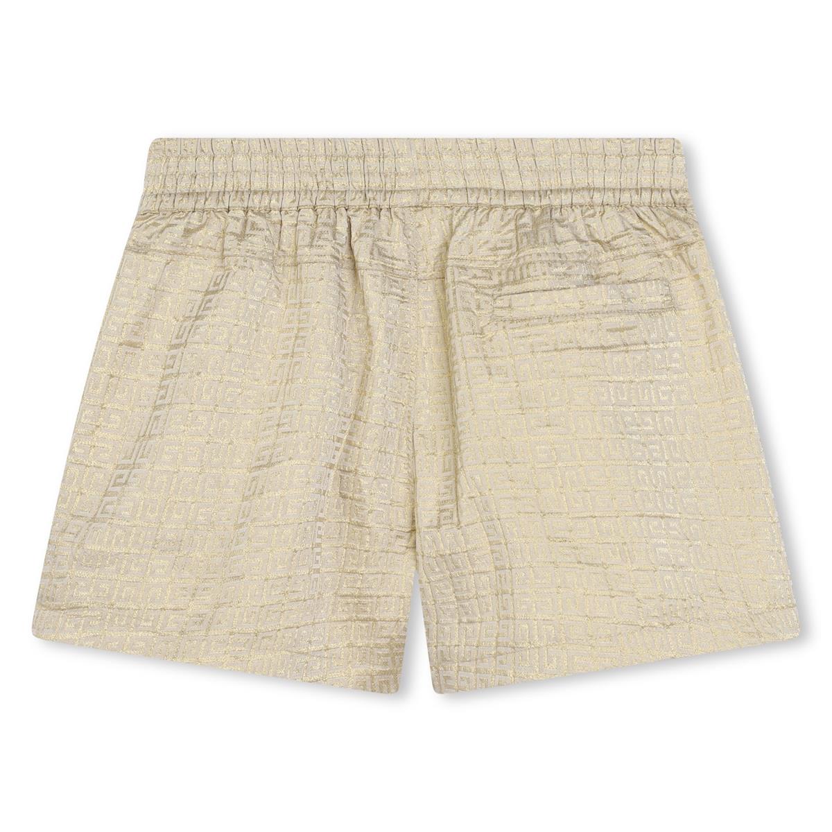 Girls Champagne Jacquard Shorts