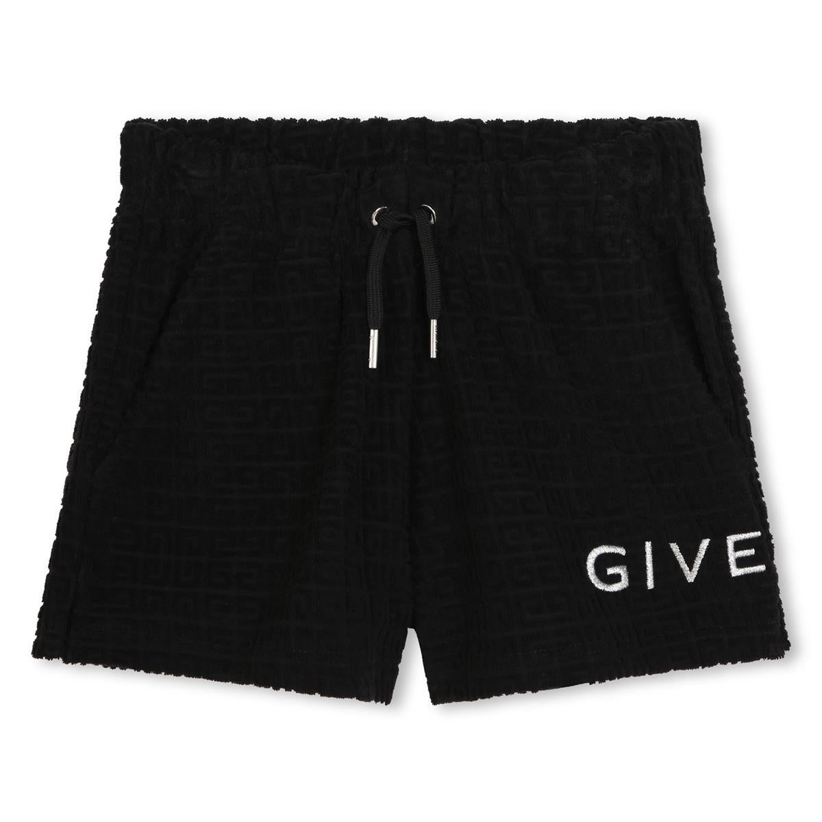 Girls Black Logo Shorts